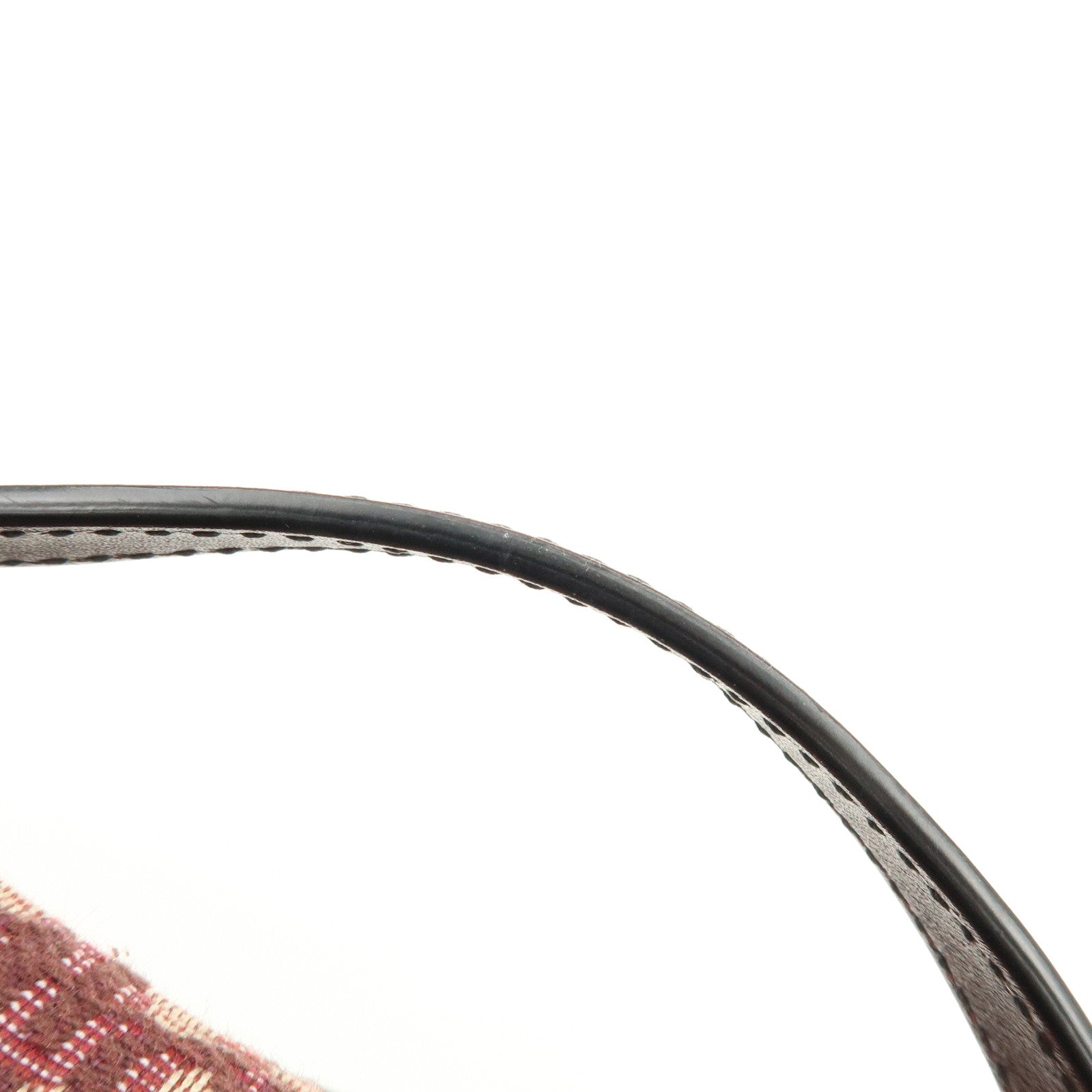 Christian Dior Oblique Jacquard Leather Mini Saddle Bag Hand Bag