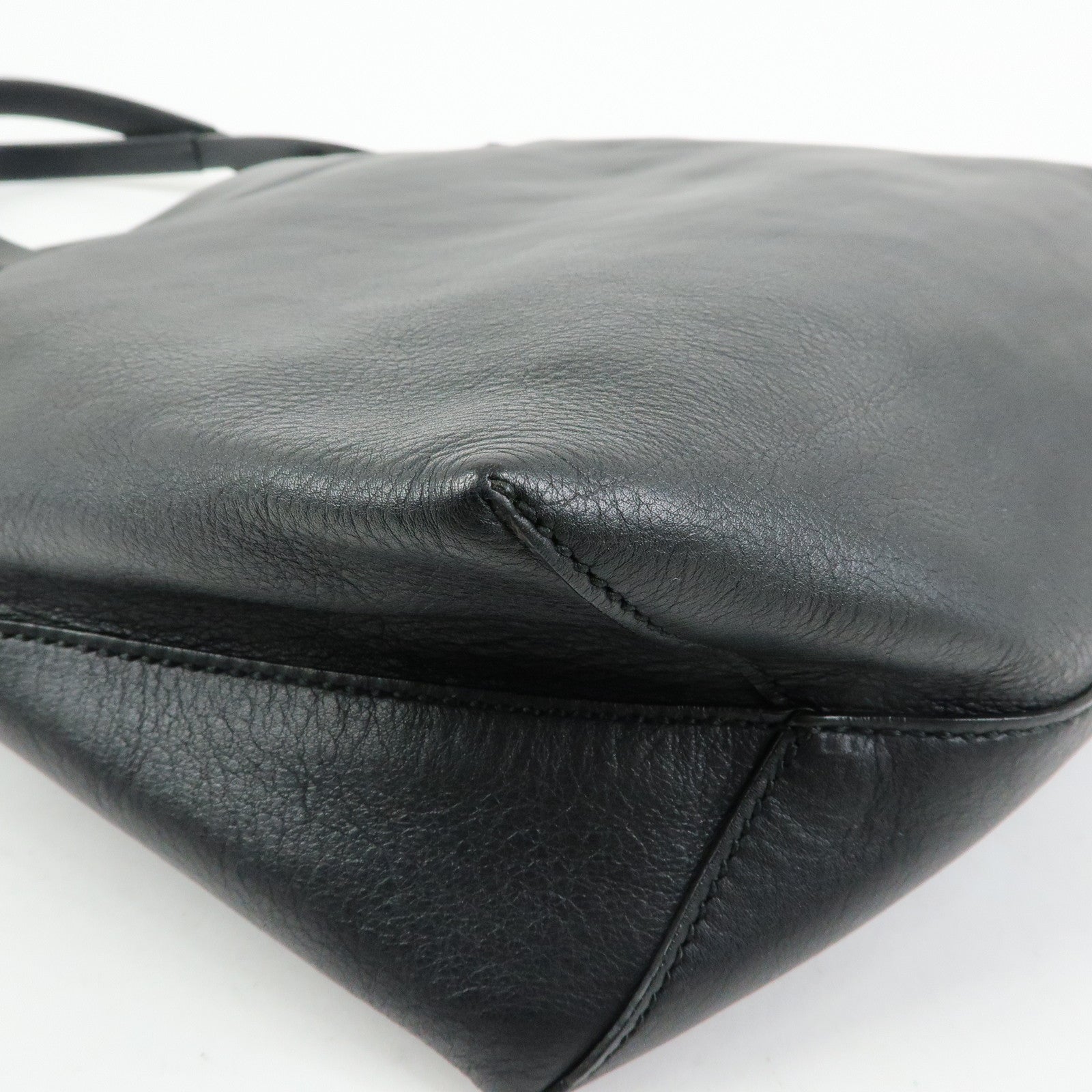 GUCCI Horsebit Leather Tassel Tote Bag Shoulder Bag Black 297006