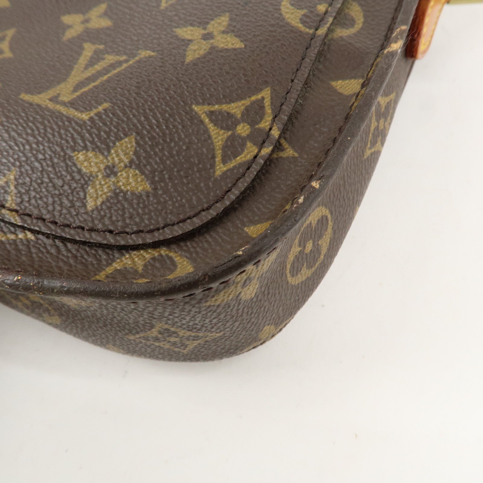 Louis Vuitton Monogram Saint Cloud MM Shoulder Bag Brown M51243 Used