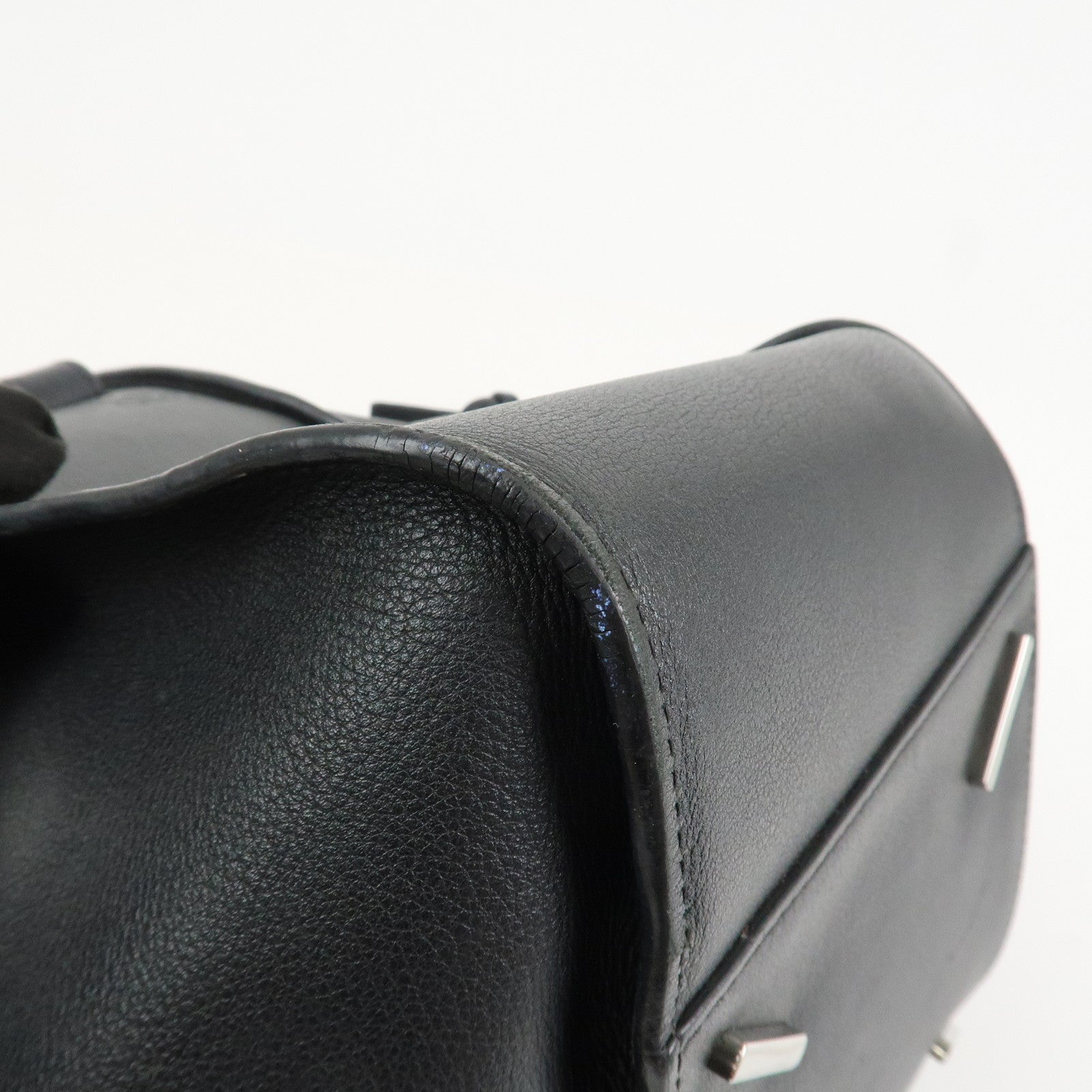 LOEWE Hammock Medium Leather Shoulder Bag Hand Bag Black