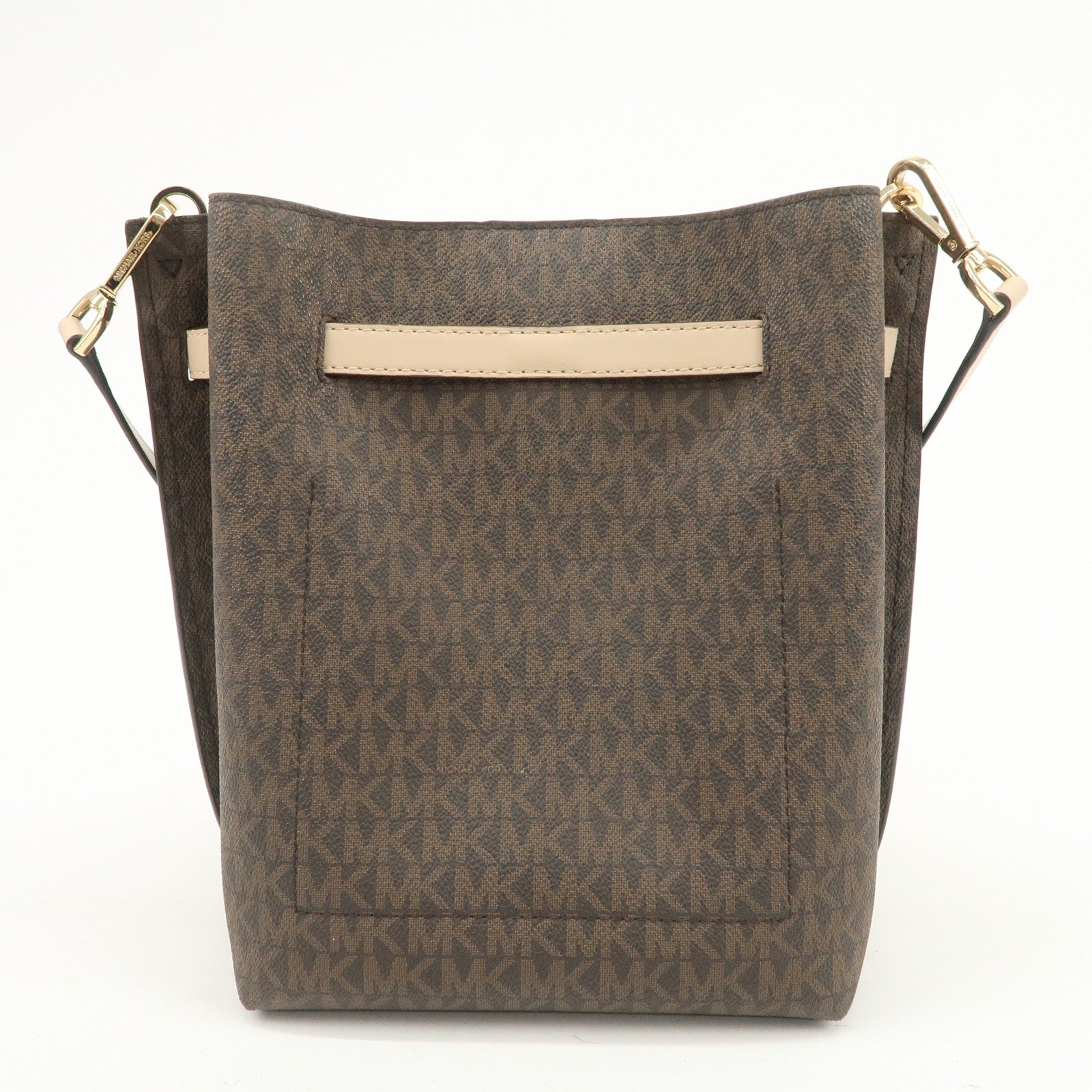 MICHAEL KORS PVC Leather Shoulder Bag Crossbody Bag Brown