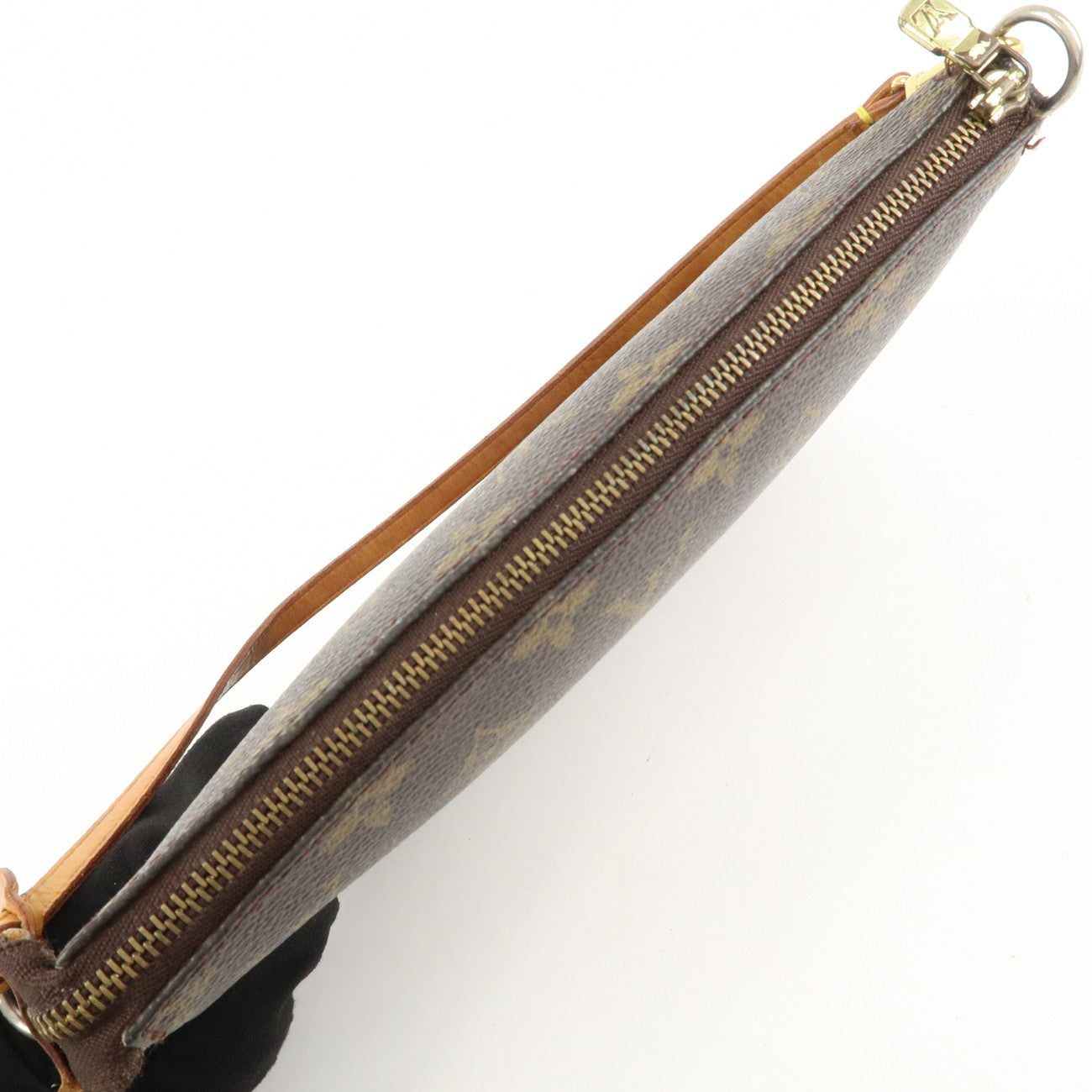 Louis Vuitton Monogram Pochette Accessoires Hand Bag Brown M51980 Used