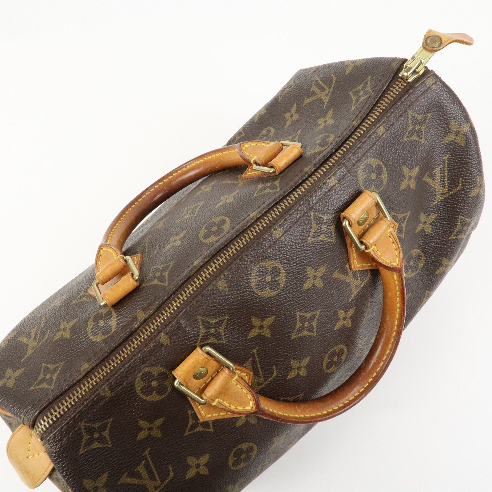 Louis Vuitton Monogram Speedy 30 Boston Bag Hand Bag Brown M41526