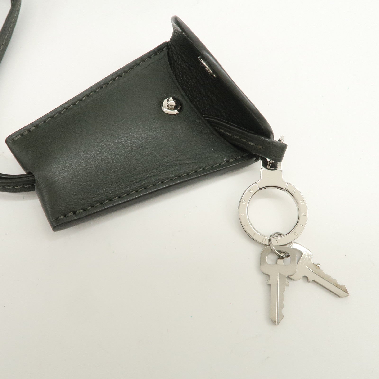 Louis Vuitton Monogram Antheia PM Leather Hand Bag Dark Green