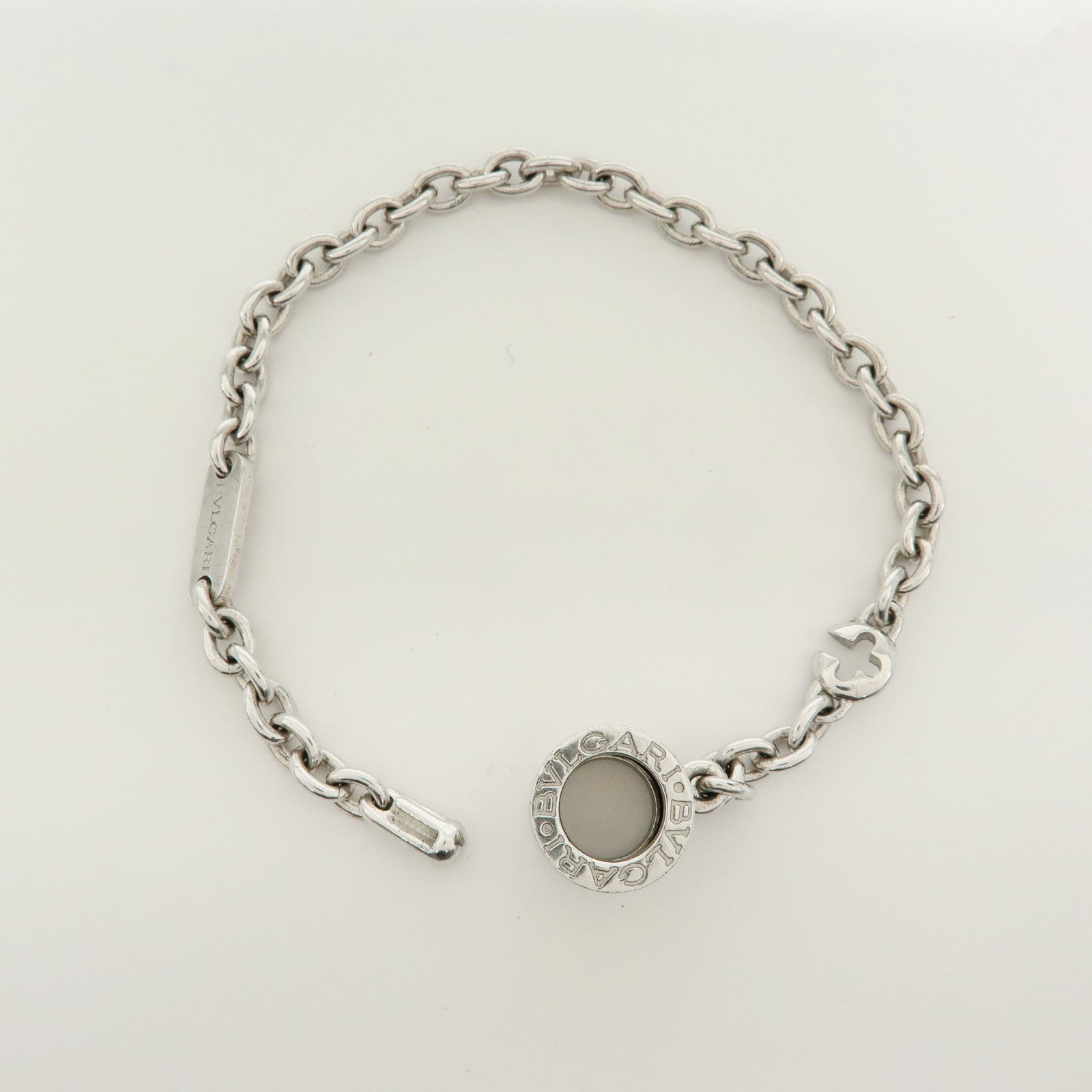 BVLGARI B-zero 1 SV925 Bag Charm Key Chain Silver