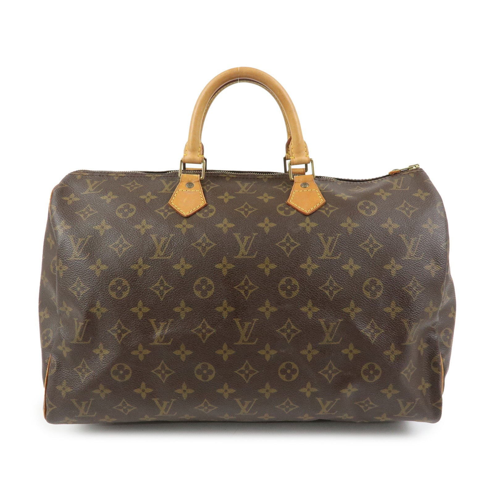 Louis Vuitton Monogram Speedy 40 Hand Bag Boston Bag Brown M41522