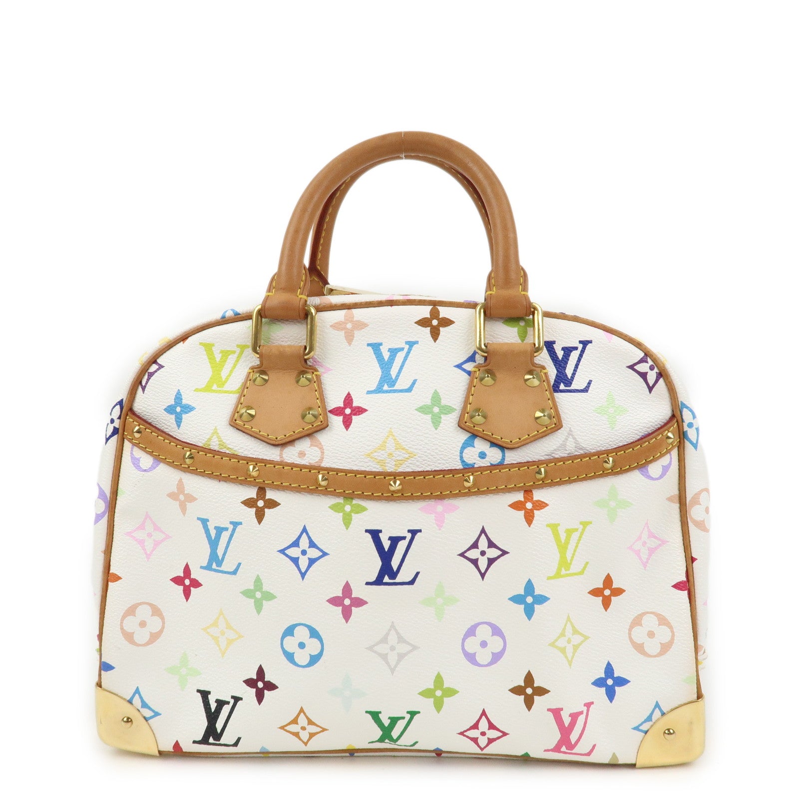 Louis Vuitton Monogram Multicolor Trouville Hand Bag Blanc M92663