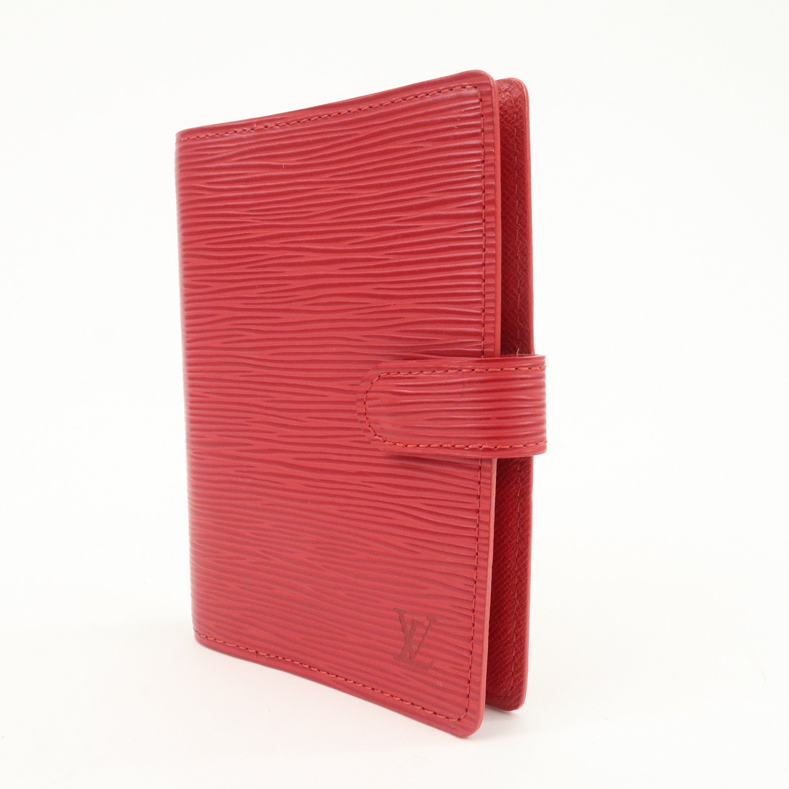 Louis Vuitton Epi Agenda PM Planner Cover Castillian Red R20057