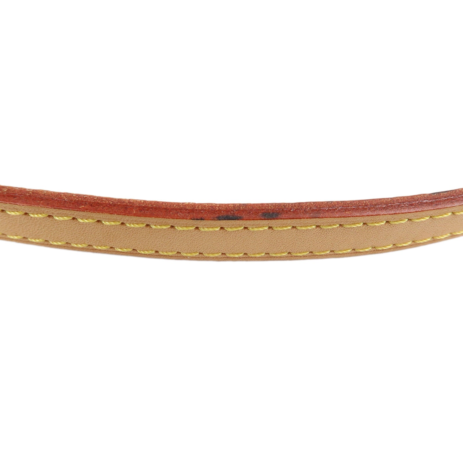 Louis Vuitton Leather Shoulder Strap 120cm 1.6cm Adjustable Natural J52312