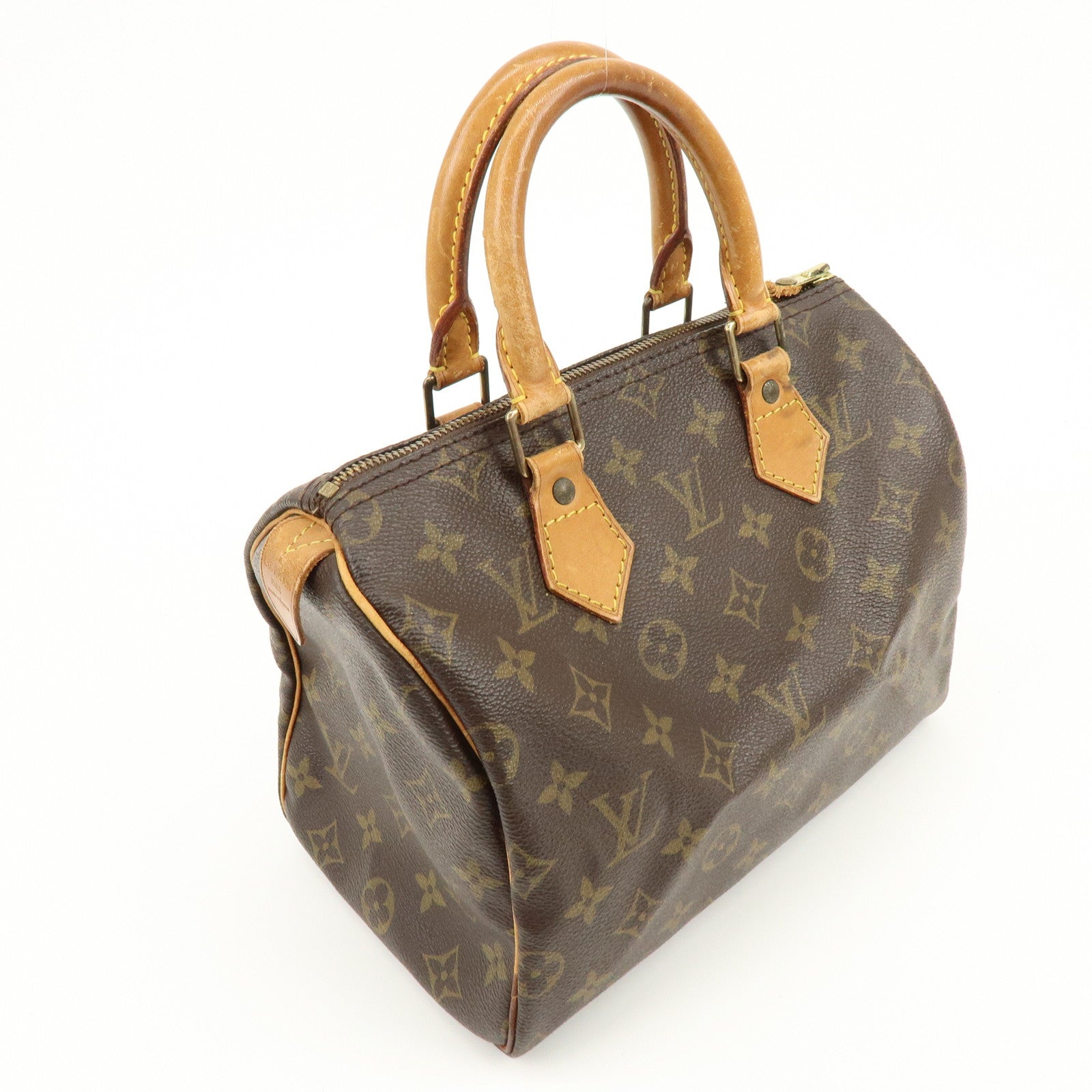 Louis Vuitton Monogram Speedy 25 Boston Bag Hand Bag Brown M41528