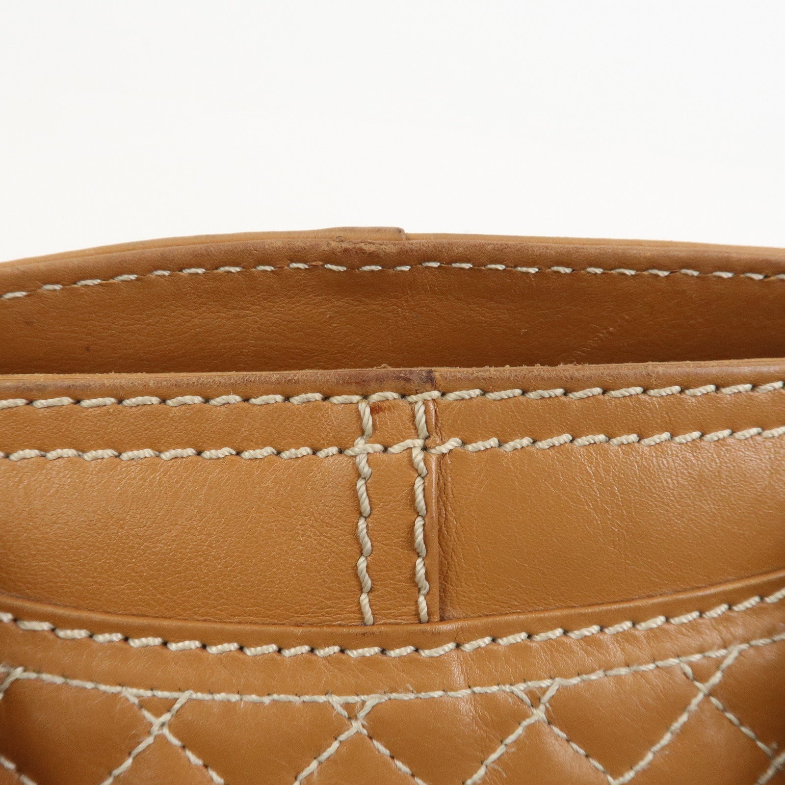 CELINE Macadam Leather Boogie Bag Hand Bag Tote Bag Brown