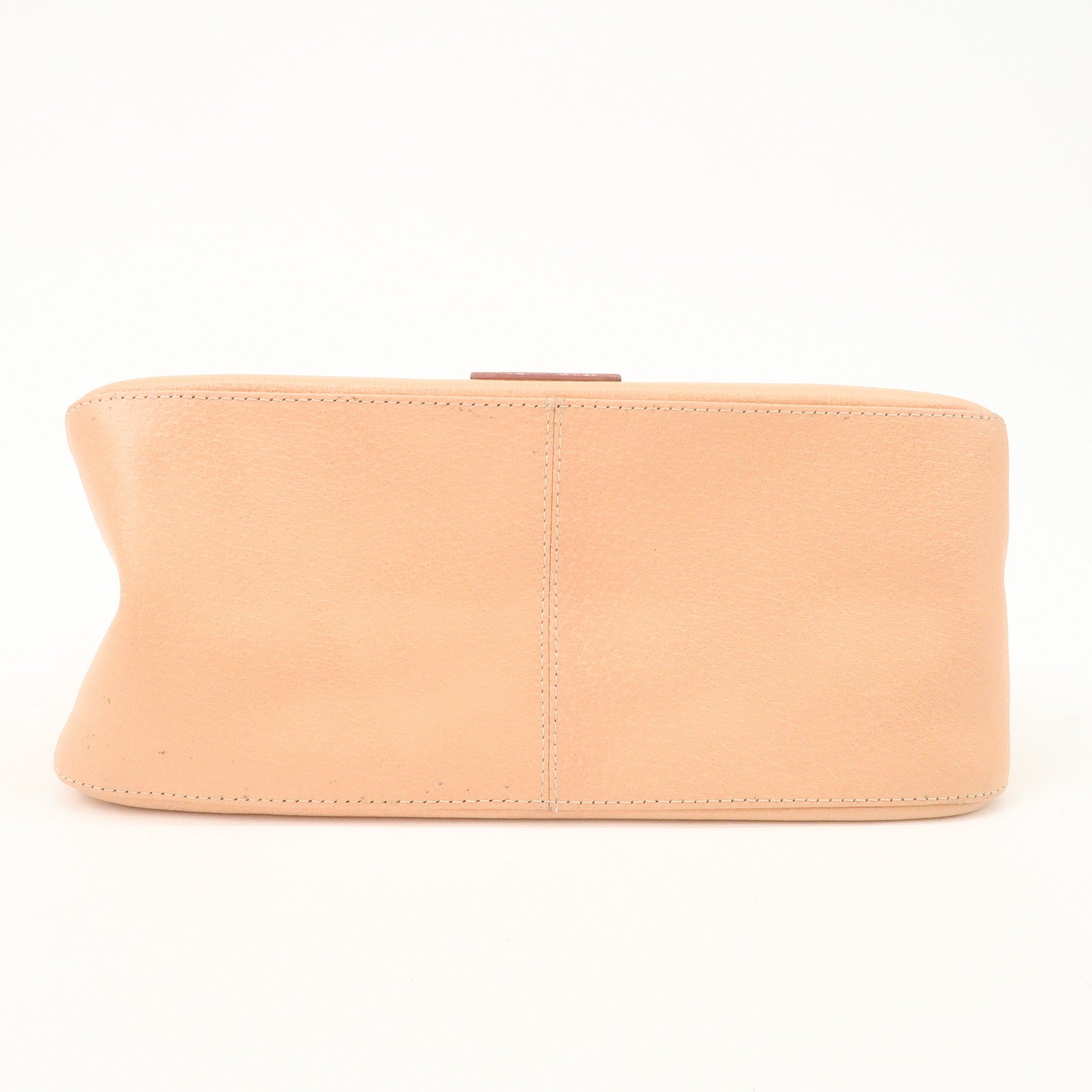 FENDI Mamma Baguette Leather Hand Bag Shoulder Bag Pink 26325