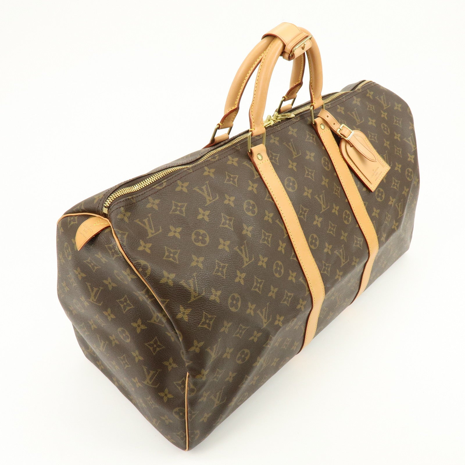 Louis Vuitton Monogram Keep All 55 Boston Bag Brown M41424