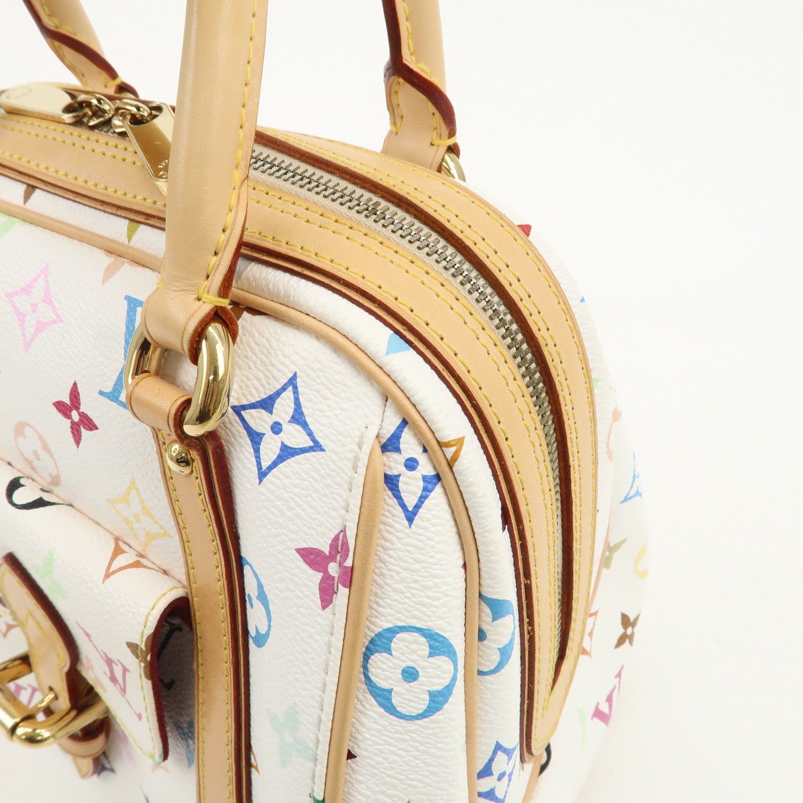 Louis Vuitton Monogram Multicolor Priscilla Hand Bag Blanc M40096