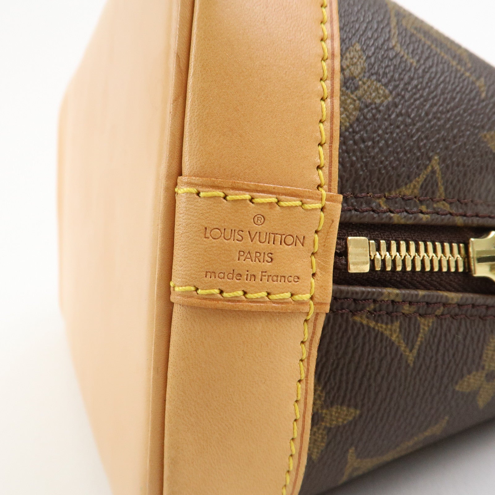 Louis Vuitton Monogram Alma Hand Bag Brown M51130
