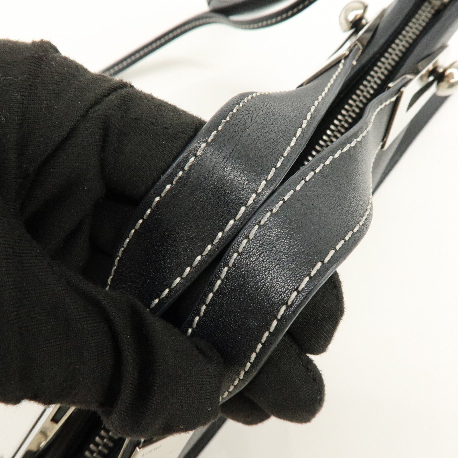 LOEWE Anagram Missy Small Calf Leather 2Way Bag Shoulder Bag Black