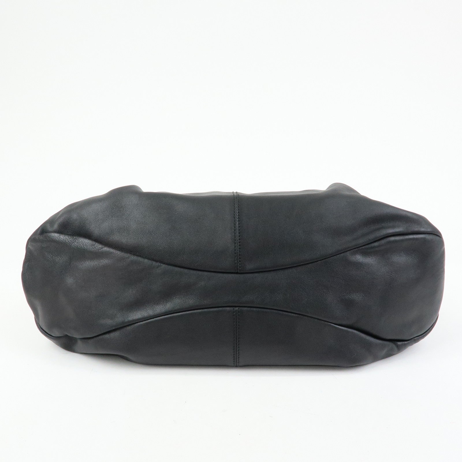 Ferragamo Vara Ribbon Leather Tote Bag Shoulder Bag Hand Bag Black