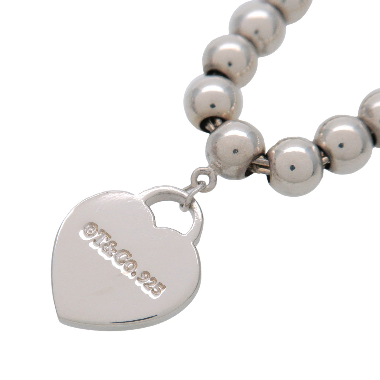 Tiffany & Co Return to Tiffany Mini Heart Tag Beads Bracelet SV925