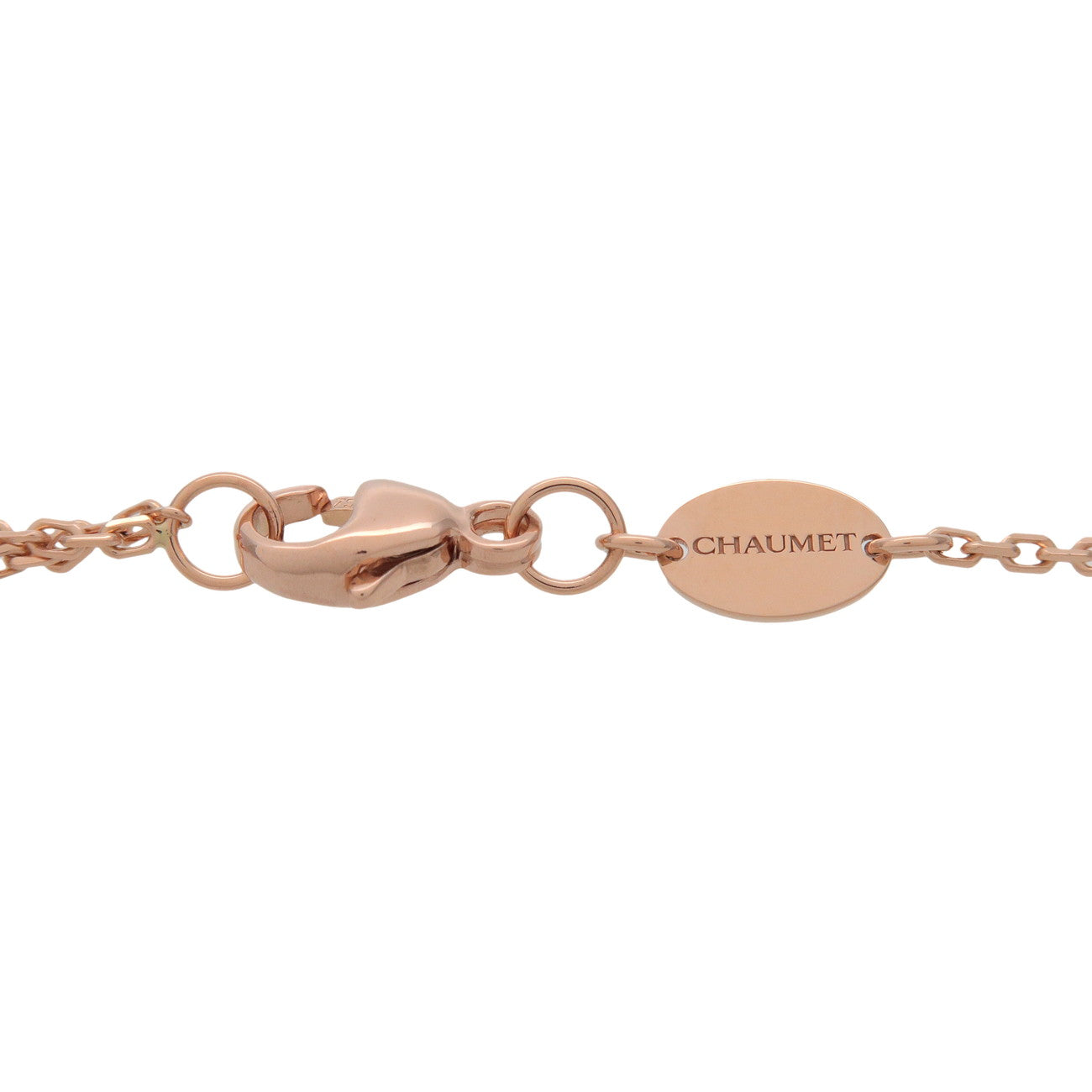 CHAUMET Jeux de Liens Harmony Diamond Necklace Small 750PG 084998