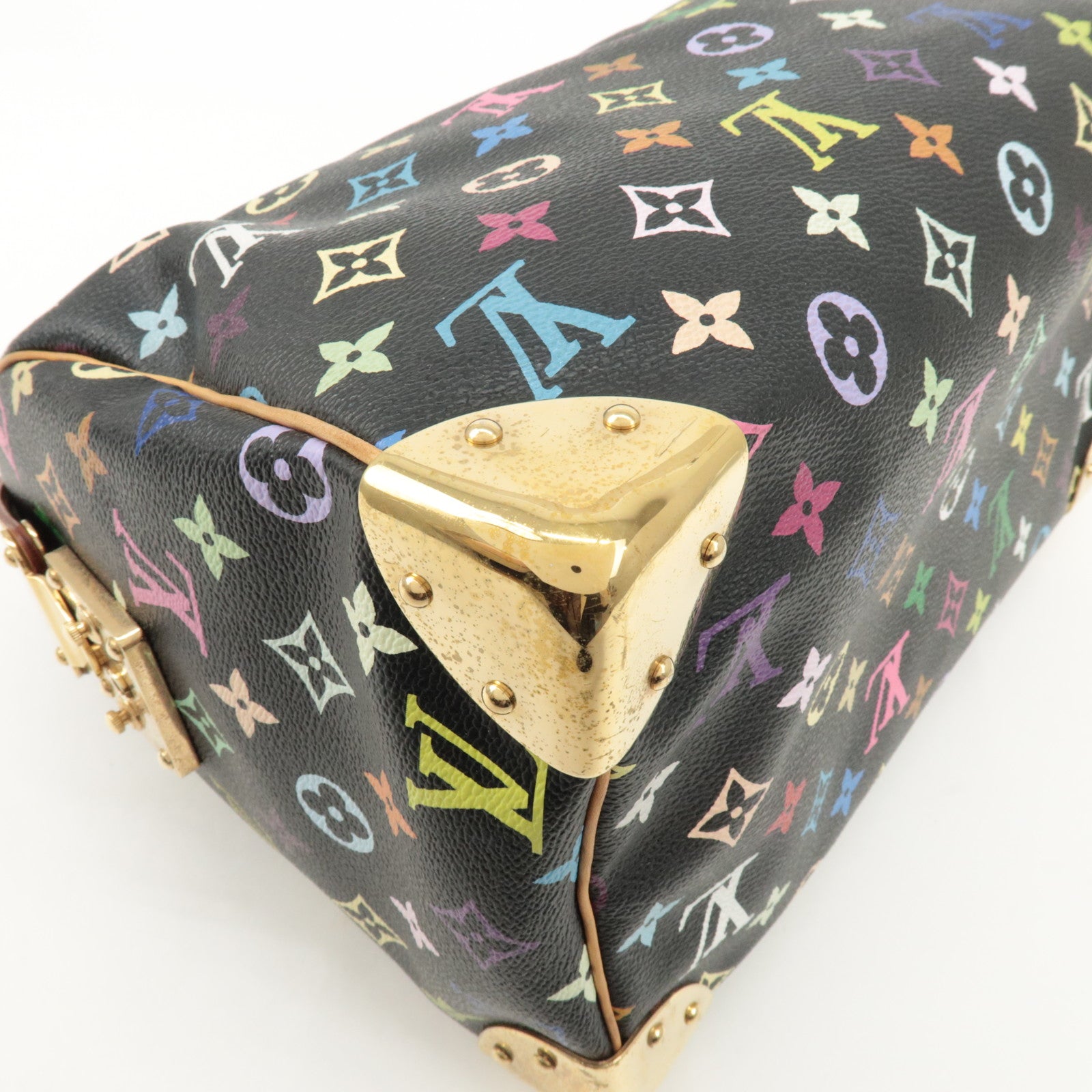 Louis Vuitton Monogram Multicolor Speedy 30 Hand Bag M92642 Used