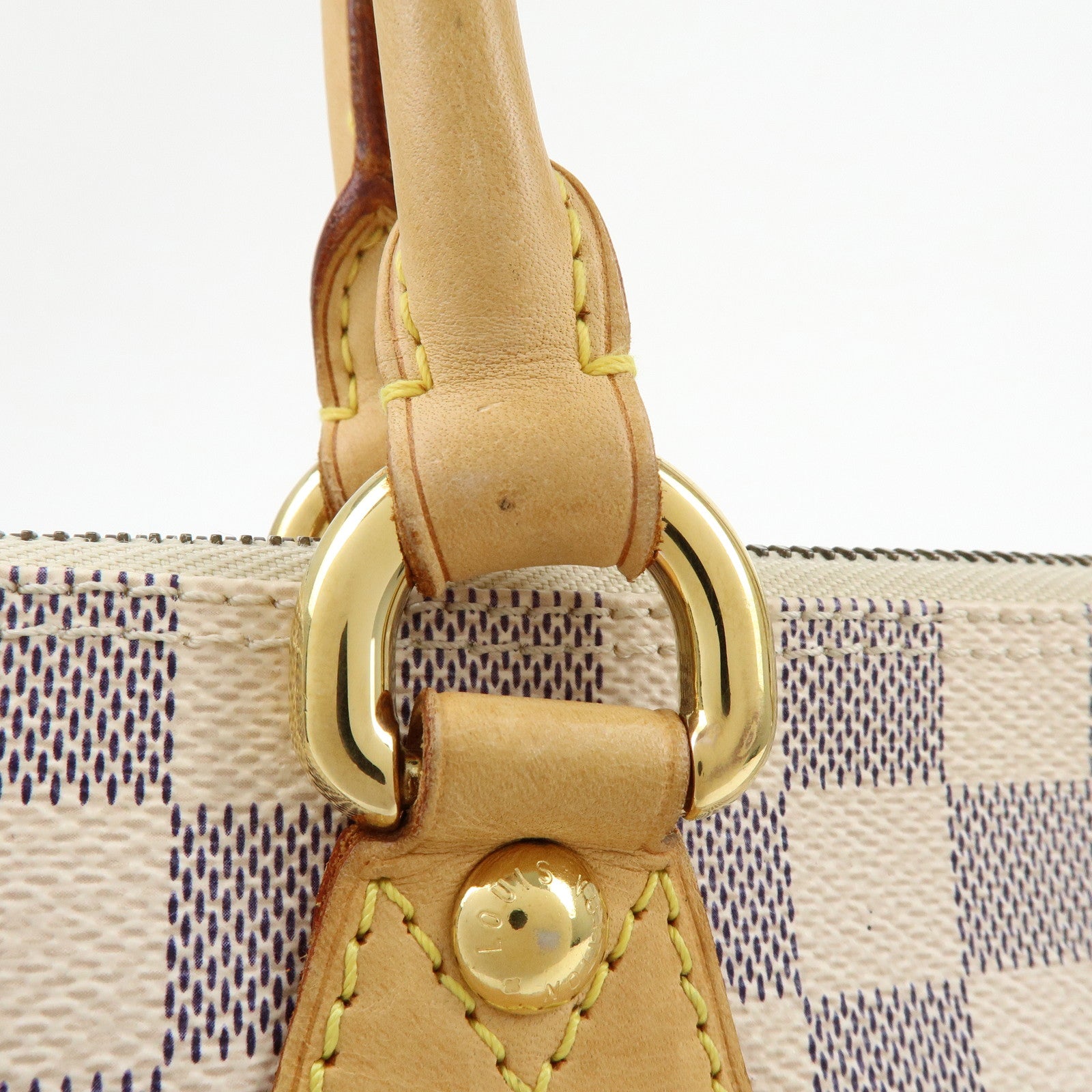 Louis Vuitton Damier Azur Saleya PM Tote Bag Hand Bag N51186
