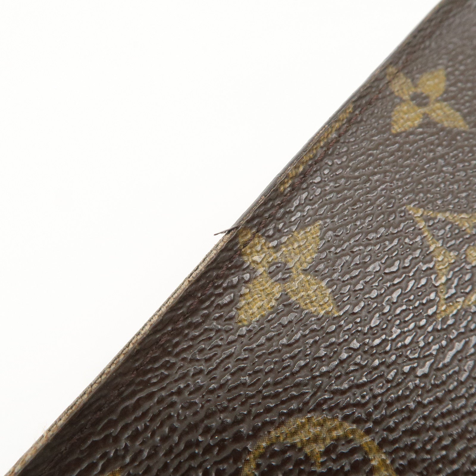 Louis Vuitton Monogram Porte Monnaie Zippy Long Wallet Brown M61727 Used