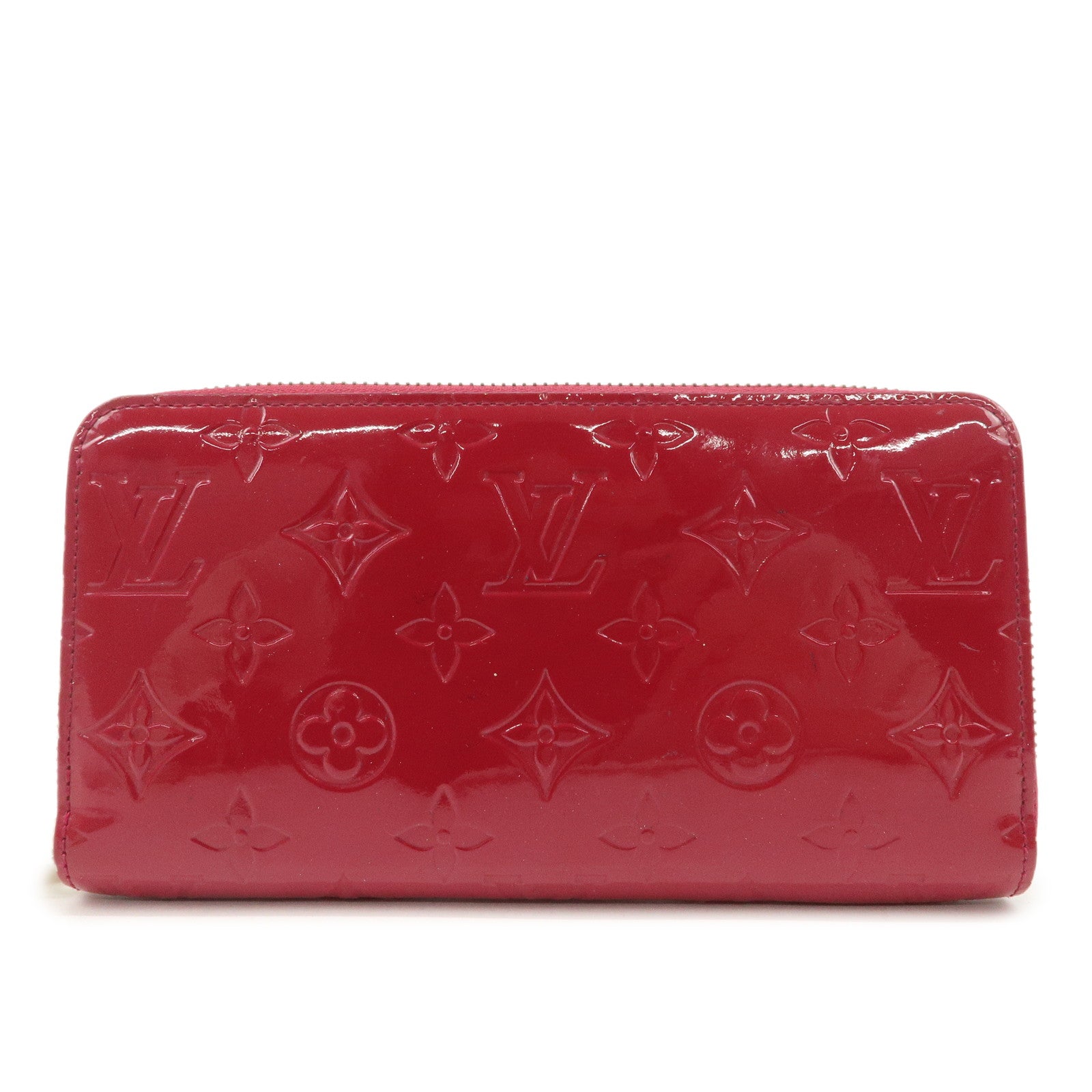 Louis Vuitton Monogram Vernis Round Zippy Wallet Rose Indien M91597 Used