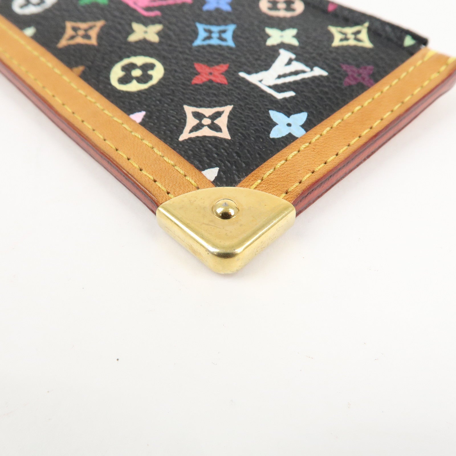 Louis Vuitton Monogram Multicolor Pochette Cles Noir M92654 Used