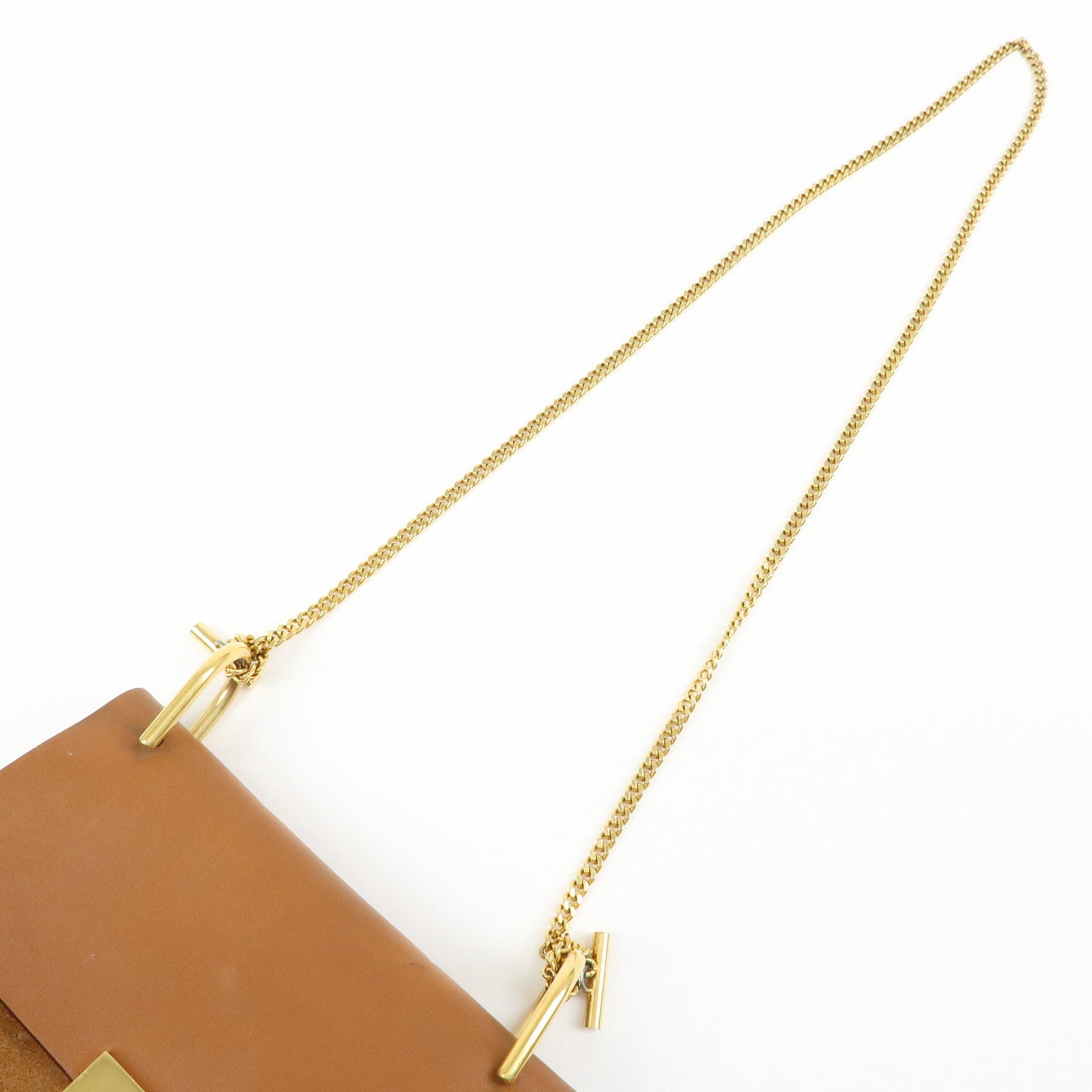 Chloe Drew Leather Suede Shoulder Bag Crossbody Bag Brown