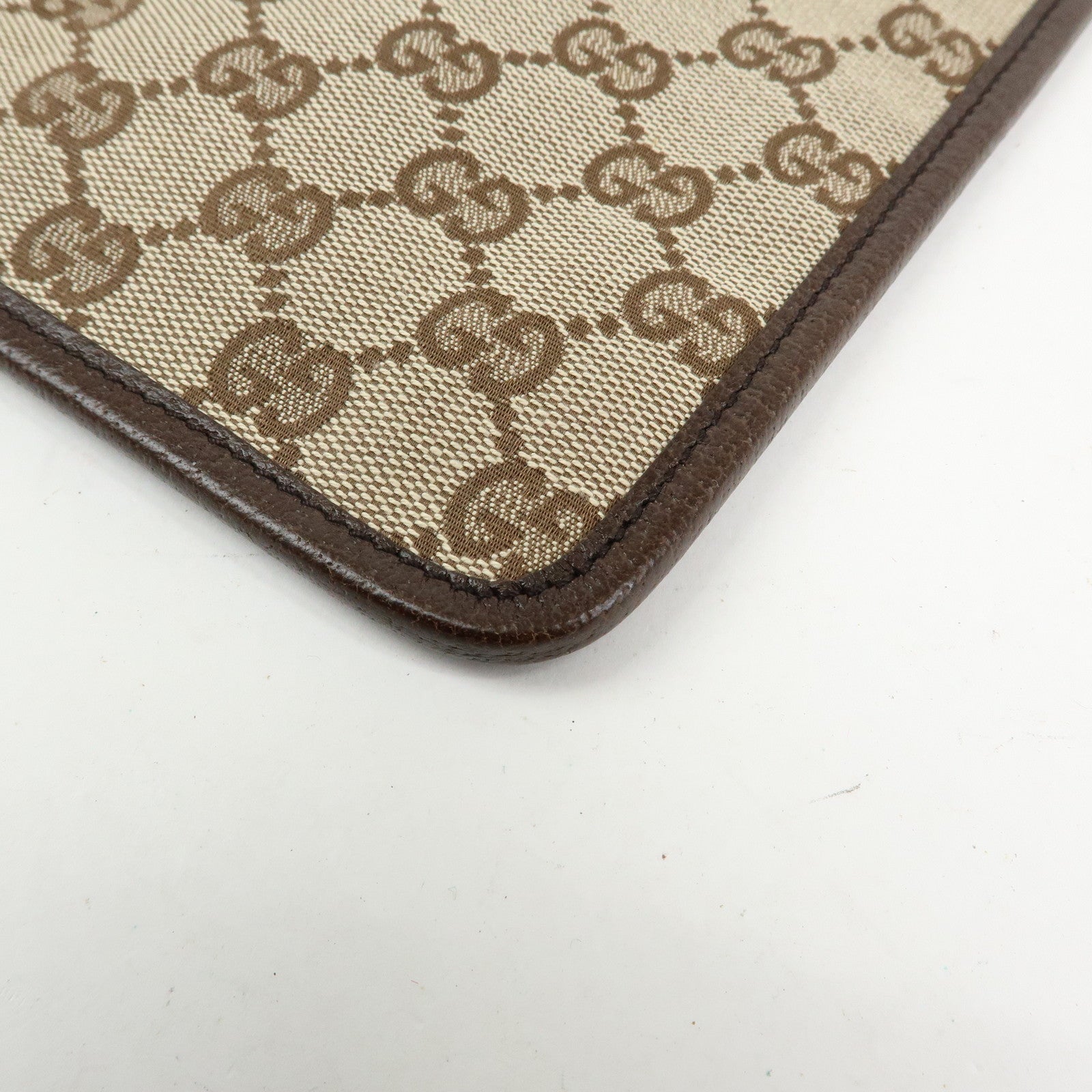 GUCCI Sherry GG Canvas Leather Shoulder Crossbody Bag Beige 27639