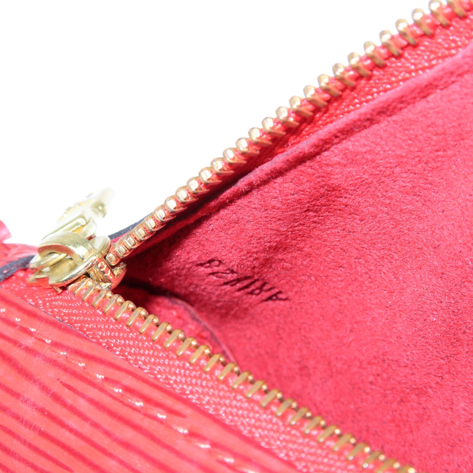 Louis Vuitton Monogram Epi Set of 4 Pouch Hand Bag Castillian Red