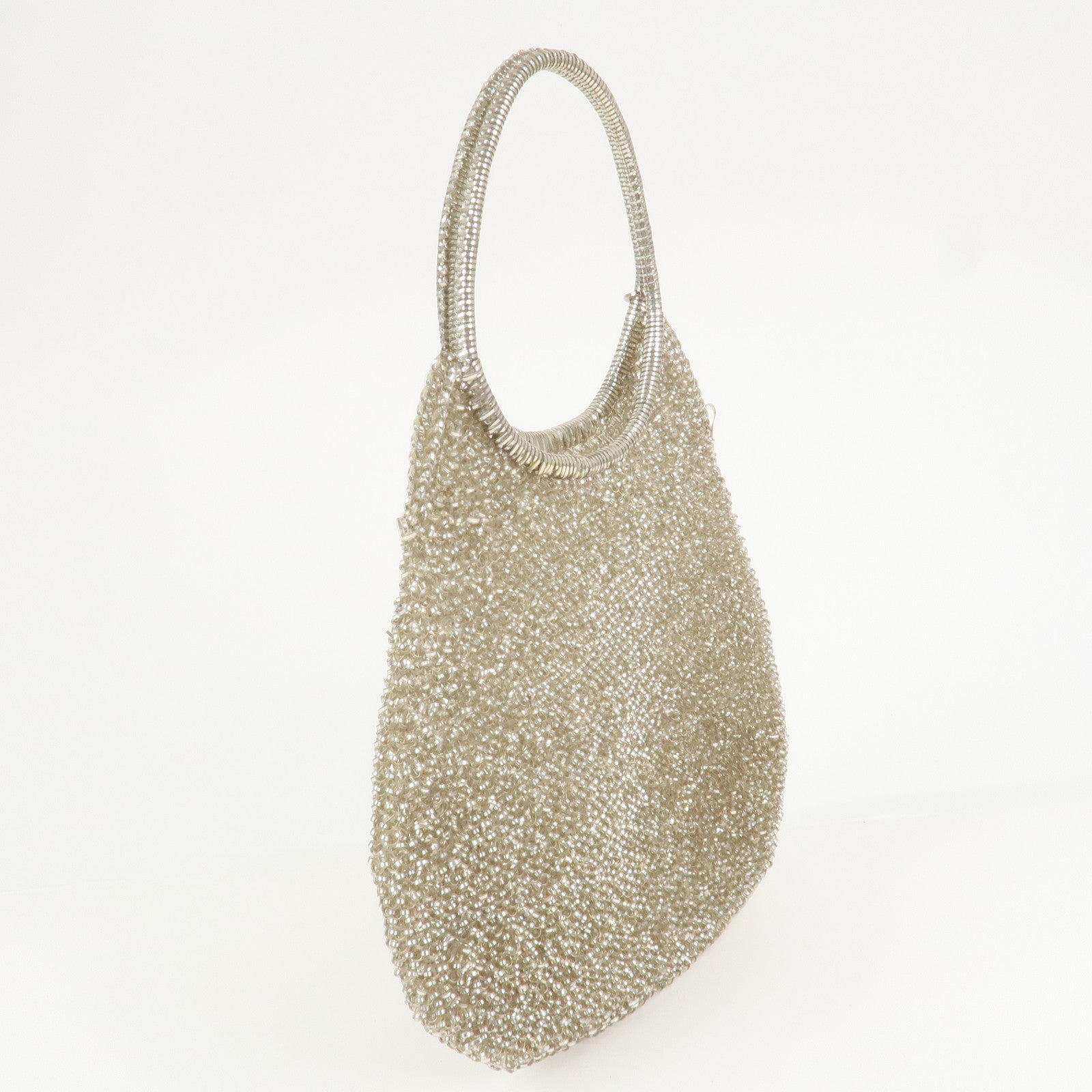 ANTEPRIMA PVC Hand Bag Shoulder Bag Clear Champagne Gold