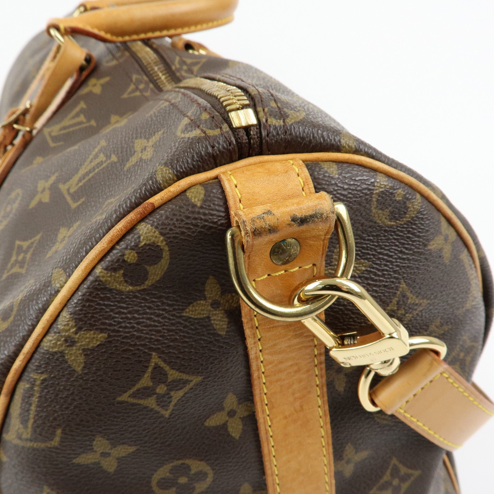 Louis Vuitton Monogram Keep All Bandouliere 50 Boston Bag M41416