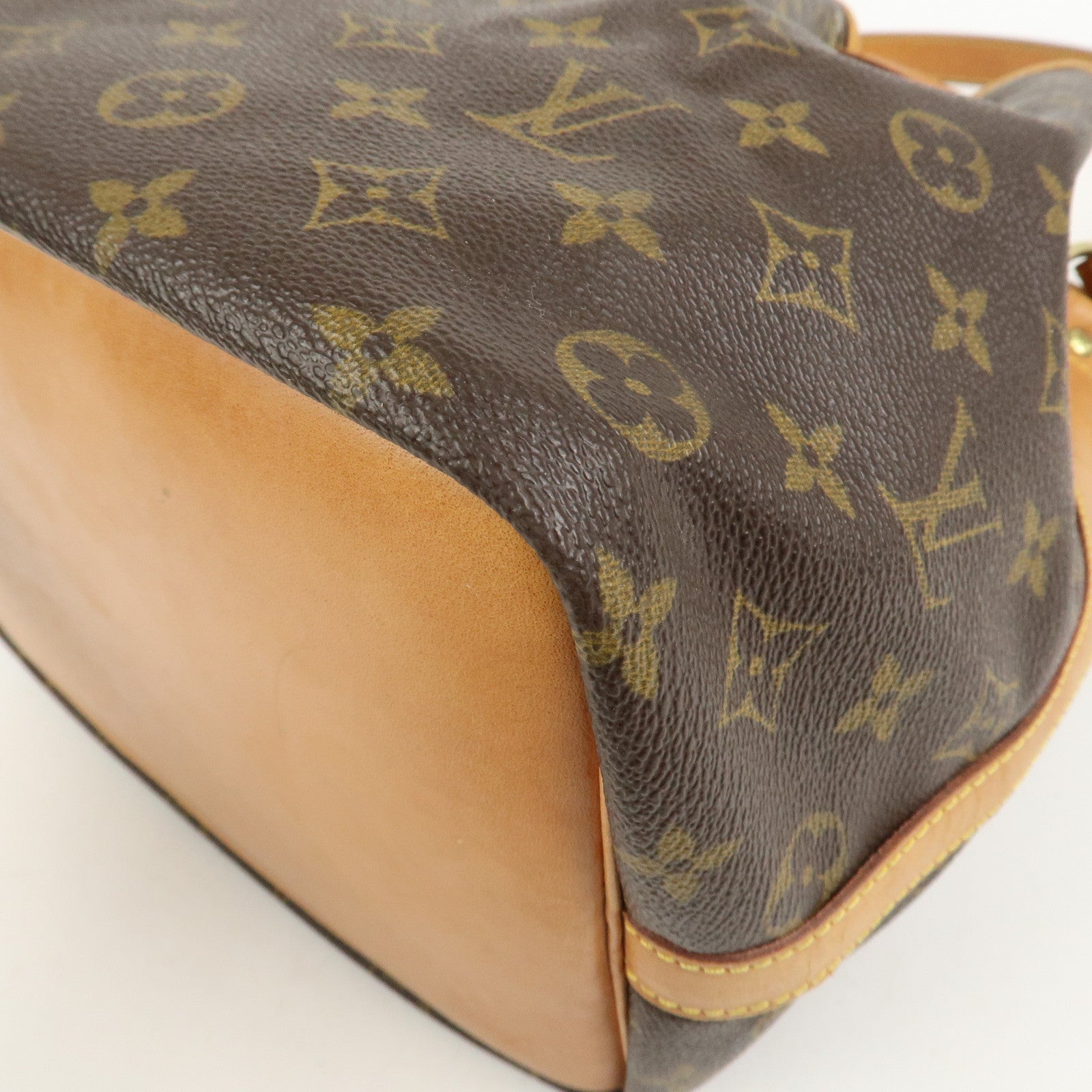 Louis Vuitton Monogram Petit Noe Shoulder Bag Brown M42226