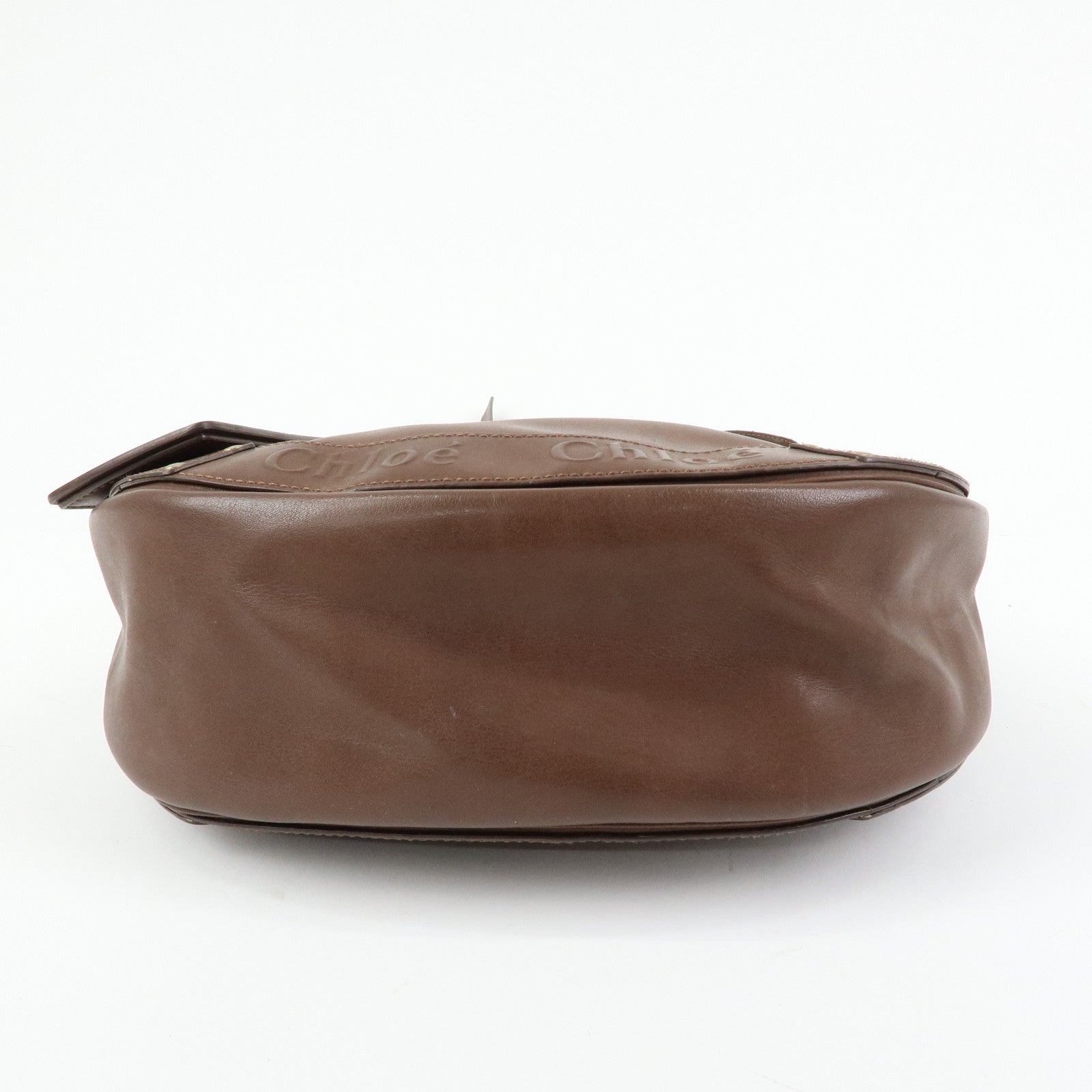 Chloe Eden Leather Shoulder Bag Crossbody Bag Brown