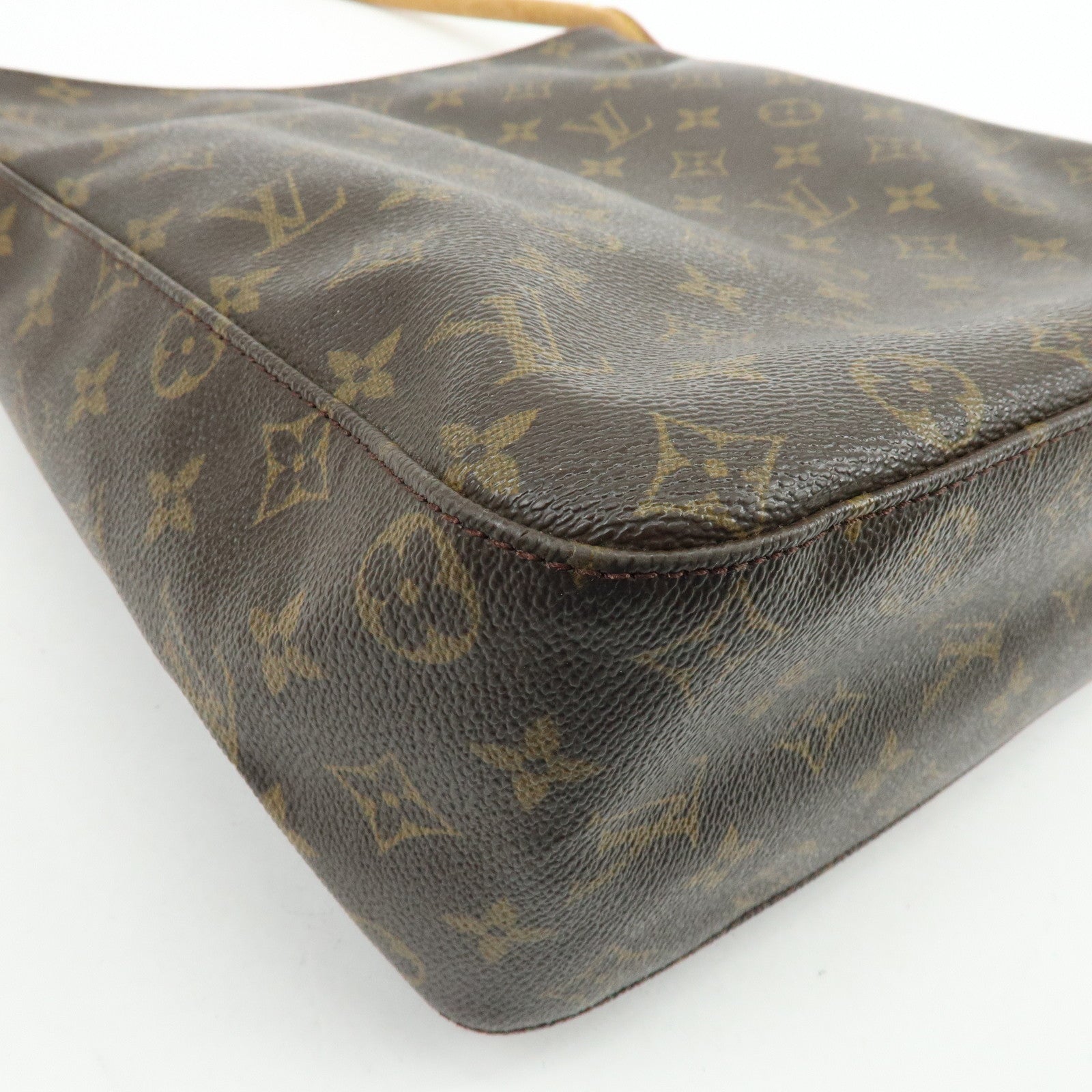 Louis Vuitton Monogram Looping GM Shoulder Bag Brown M51145