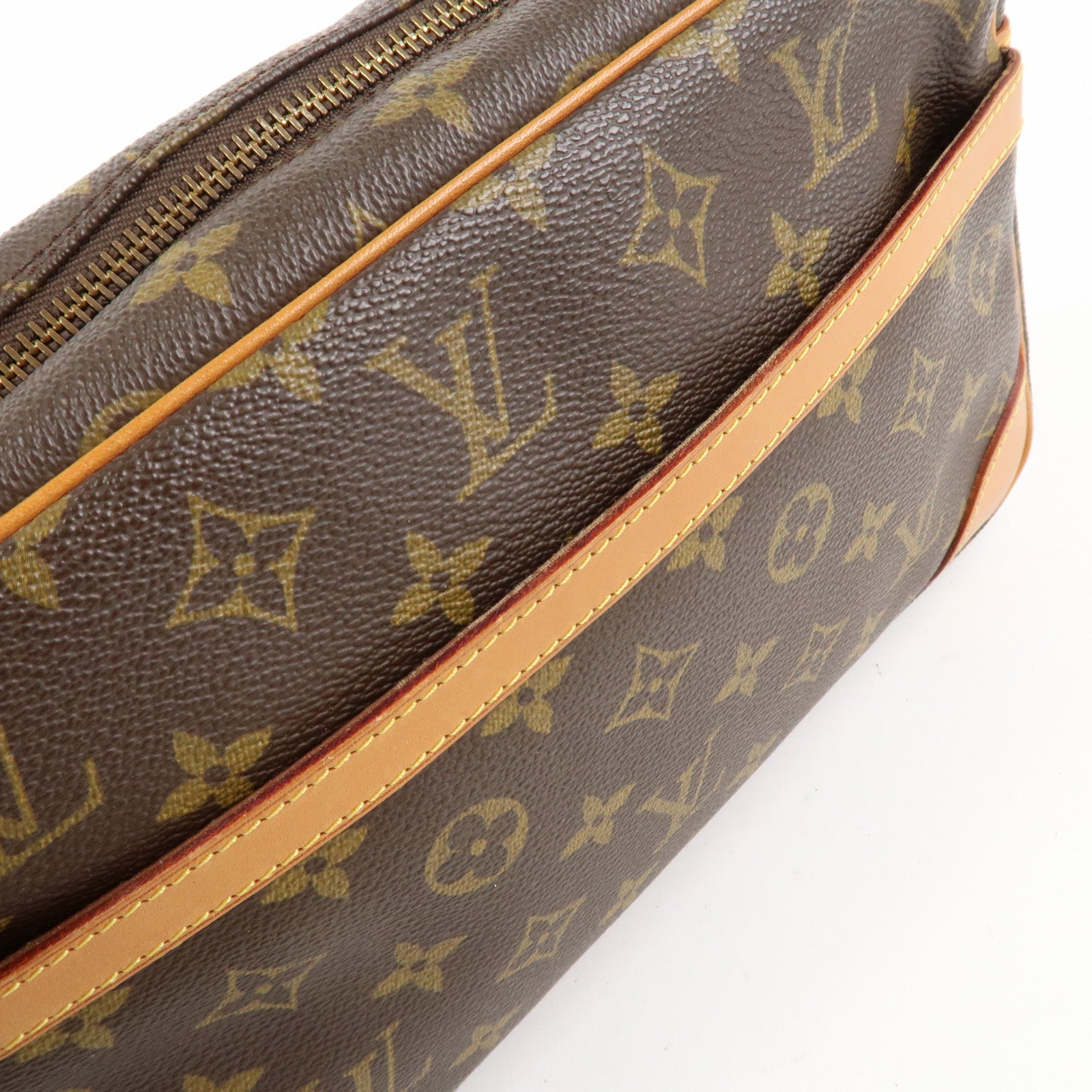 Louis Vuitton Monogram Compiegne 28 Pouch Clutch Bag Brown M51845