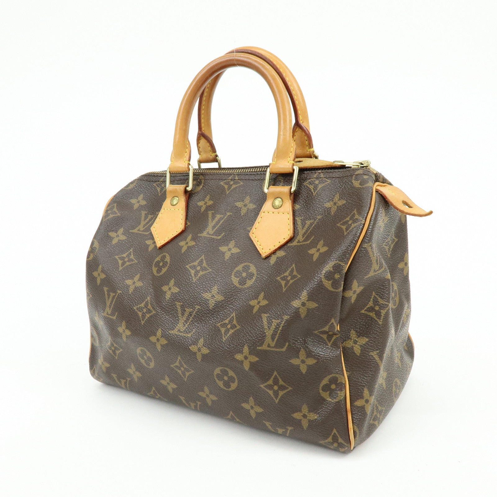 Louis Vuitton Monogram Speedy 25 Boston Bag Hand Bag Brown M41528