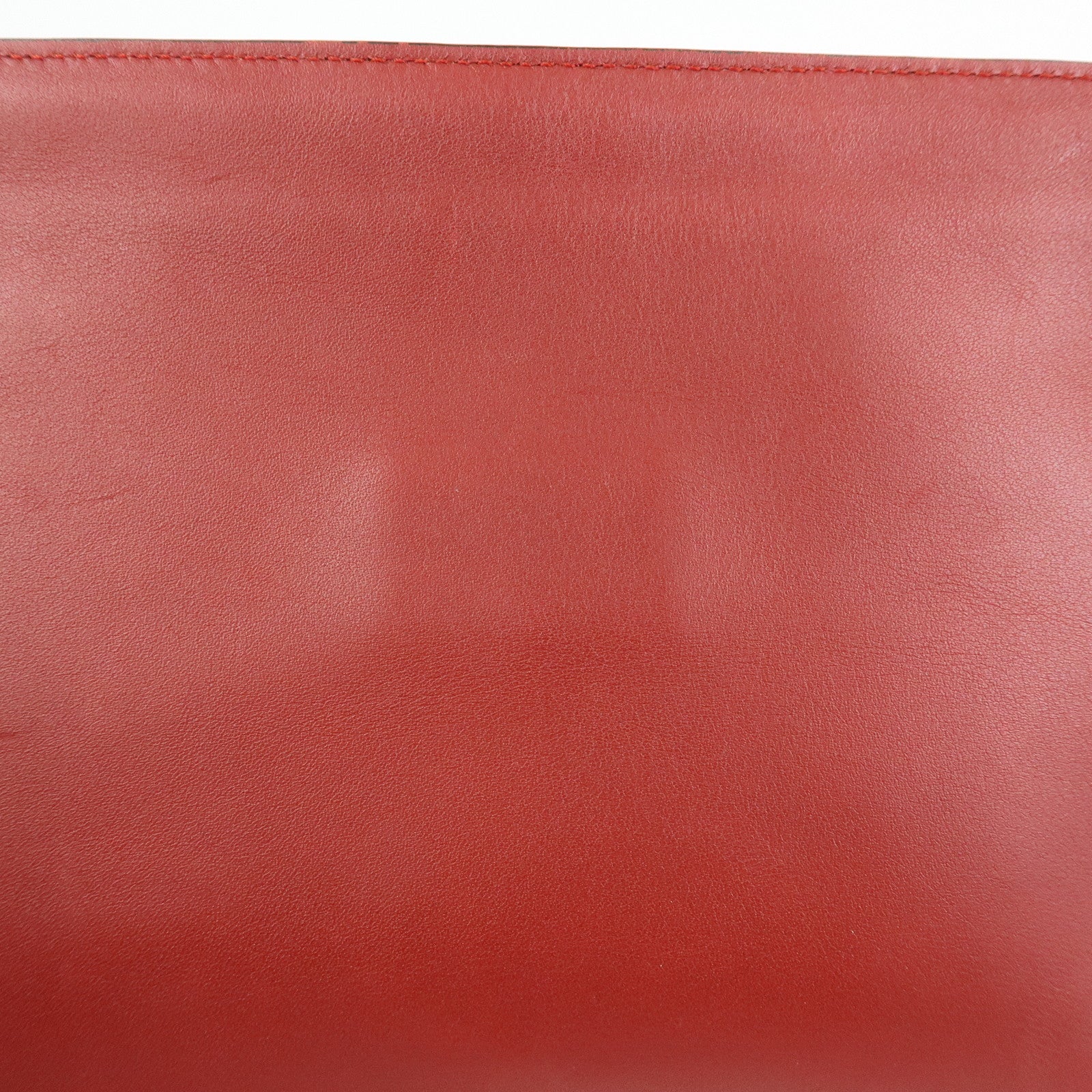 LOEWE Anagram Leather Pouch Clutch Bag Bordeaux Red