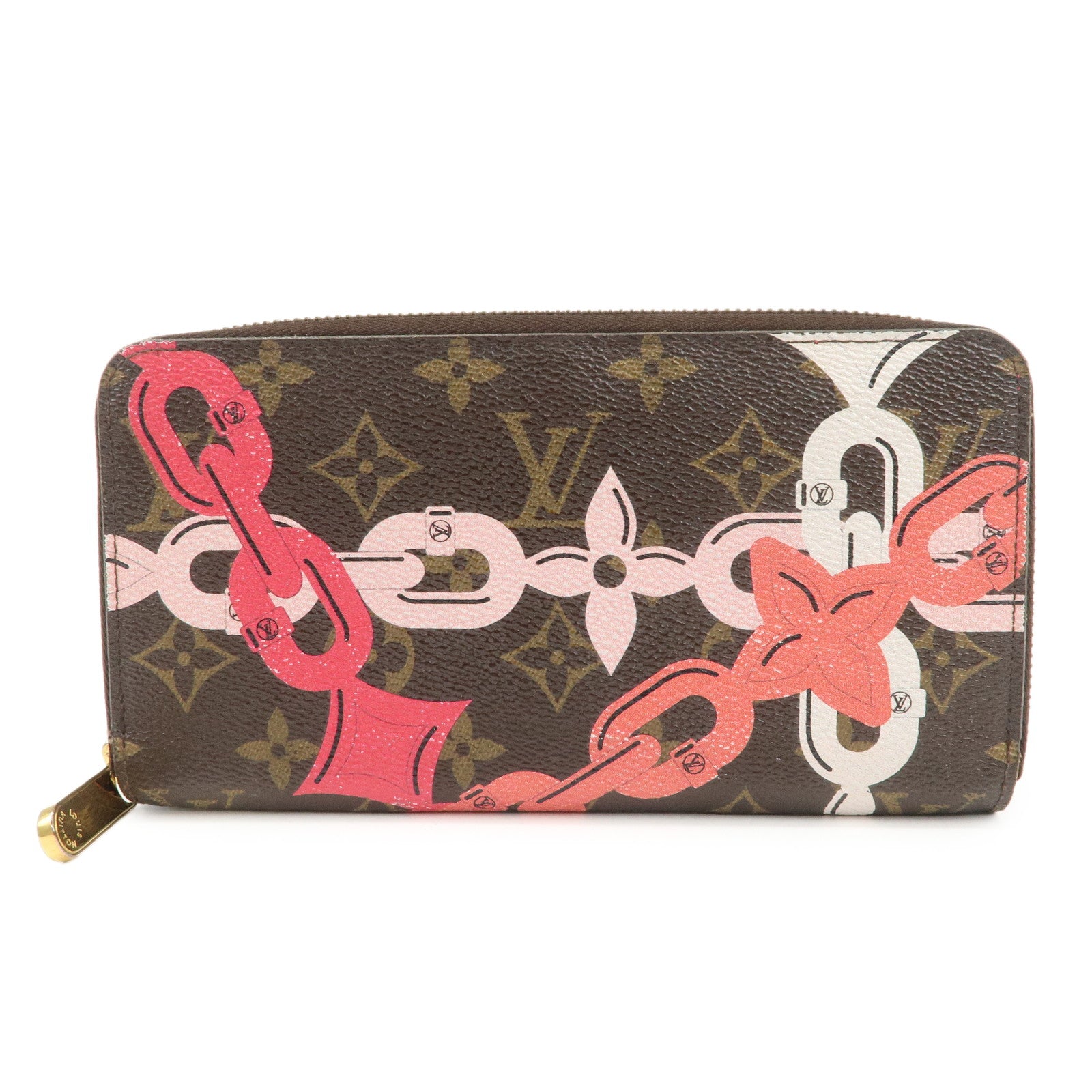 Louis Vuitton Monogram Canvas Bay Zippy Long Wallet Brown M41905 Used