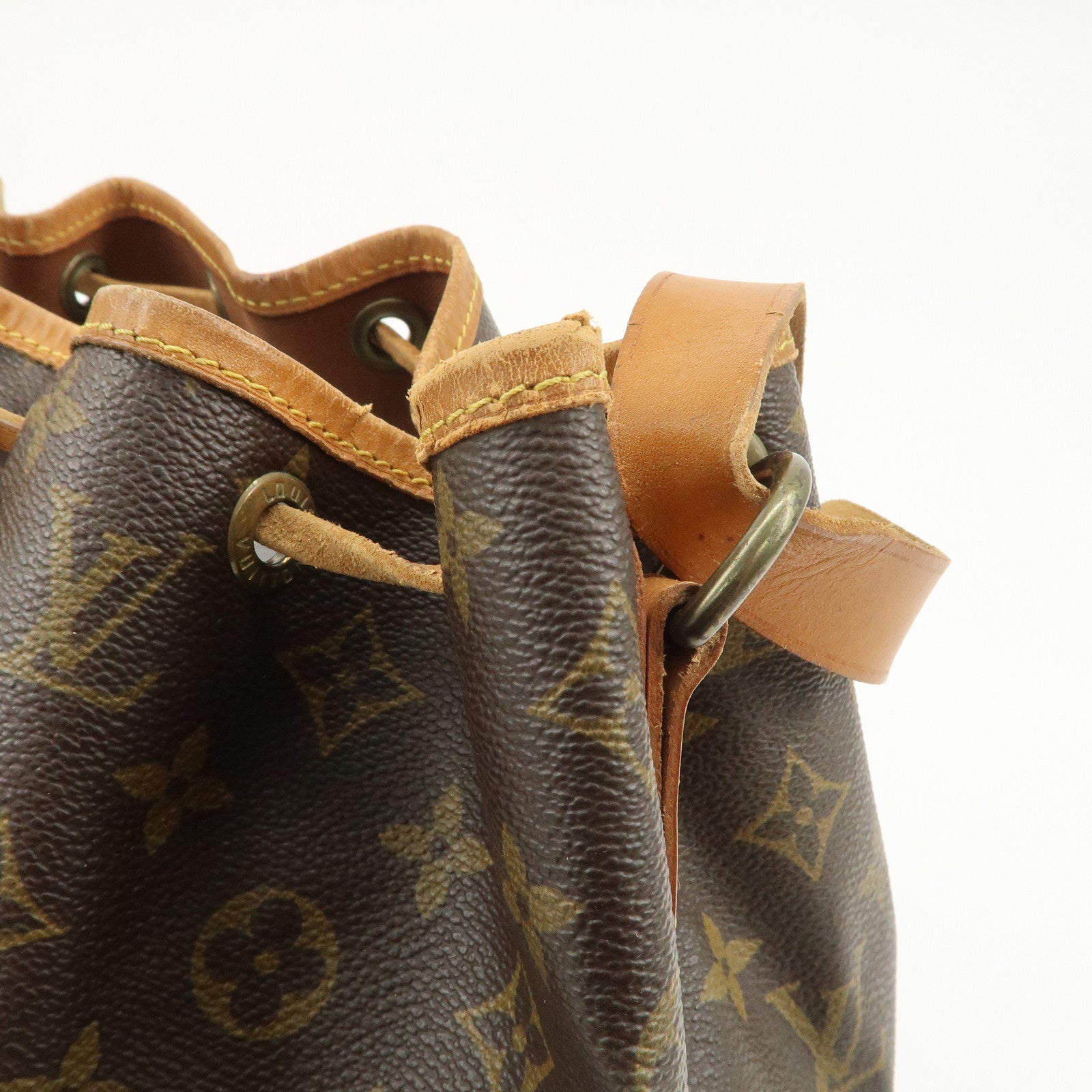 Louis Vuitton Monogram Canvas Petit Noe Shoulder Bag Brown M42226