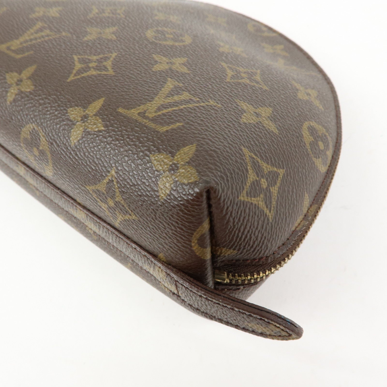 Louis Vuitton Monogram Trousse Demi Ronde Pouch M47520