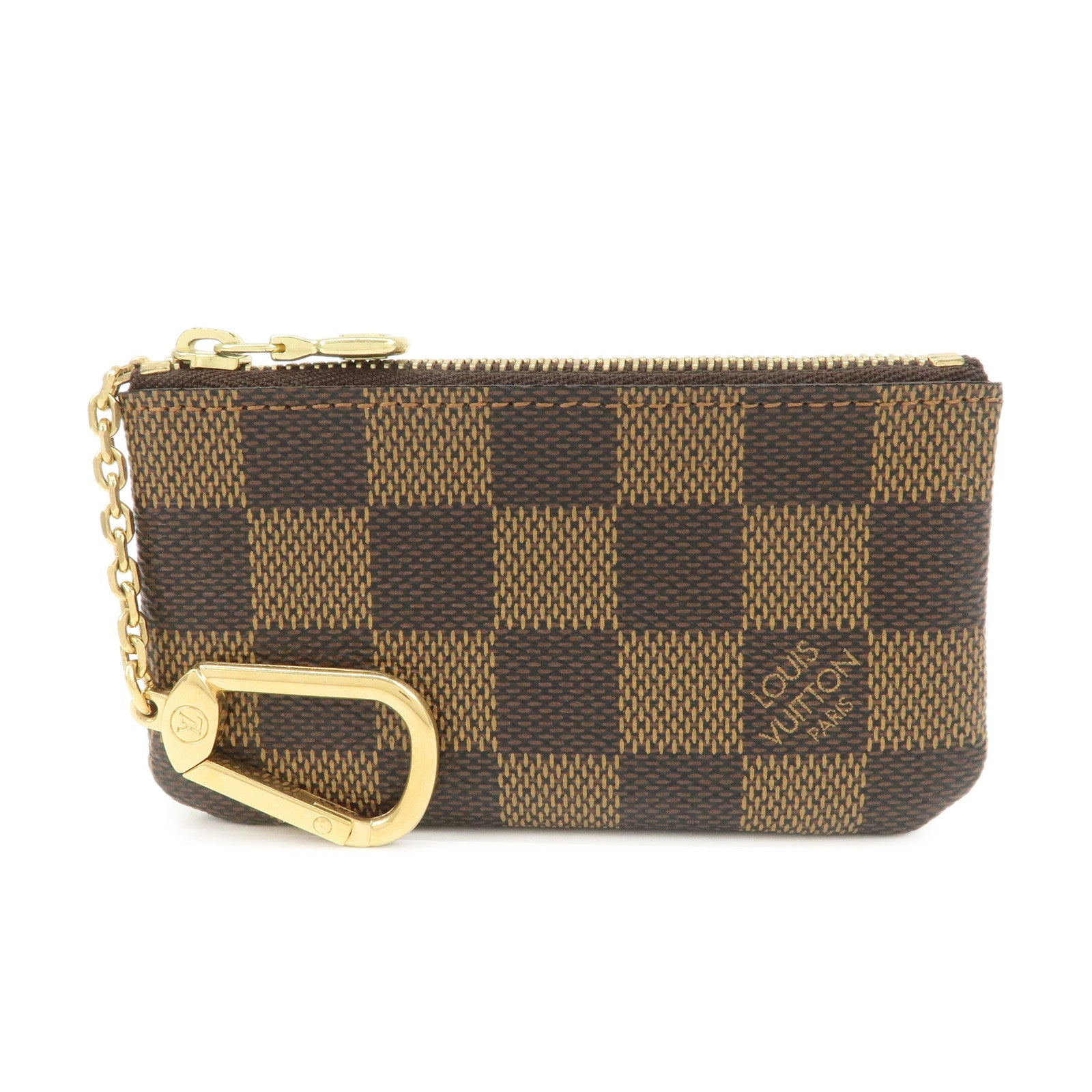 Louis Vuitton Damier Pochette Cles Coin Case Damier Ebene N62658