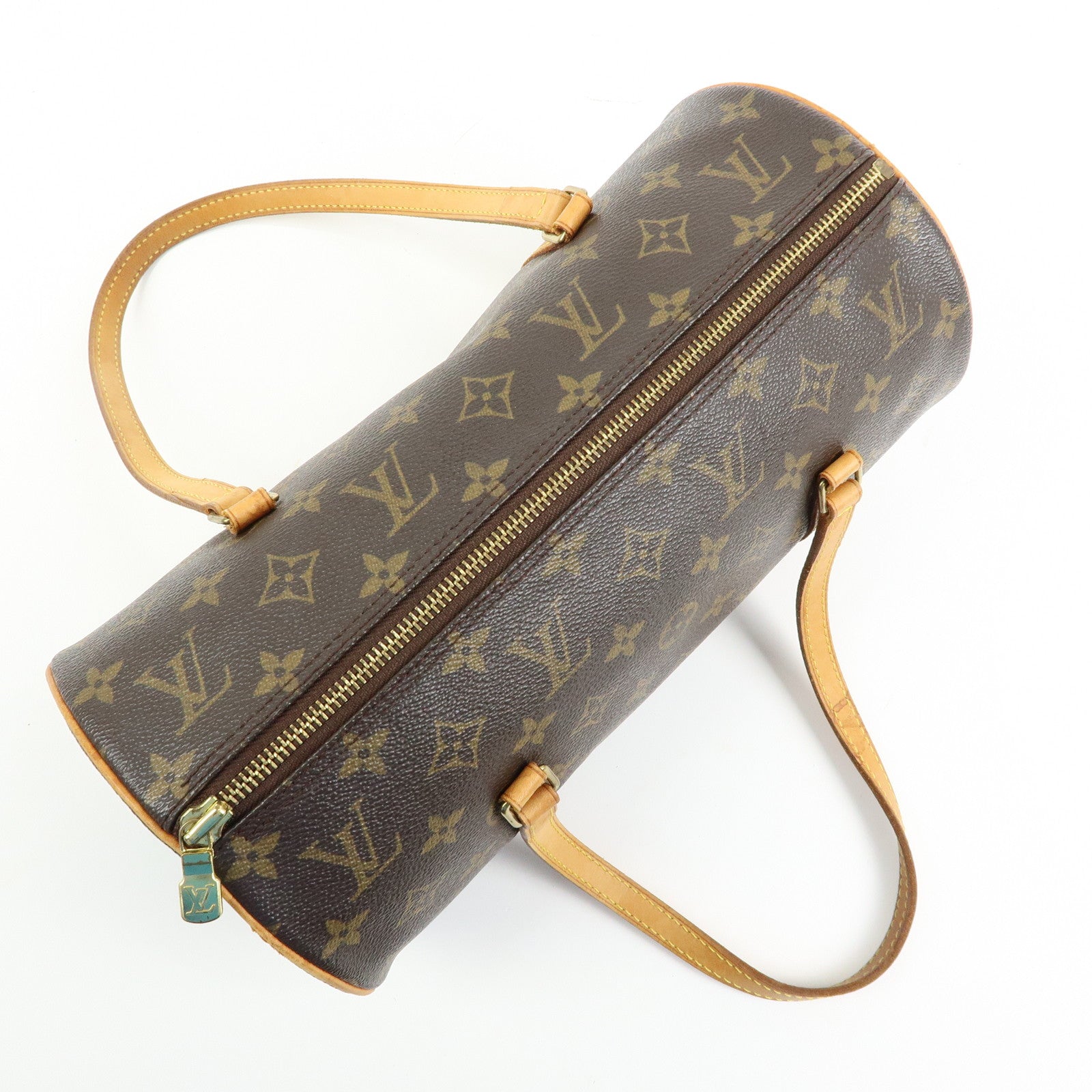 Louis Vuitton Monogram Papillon 30 Hand Bag Brown M51385