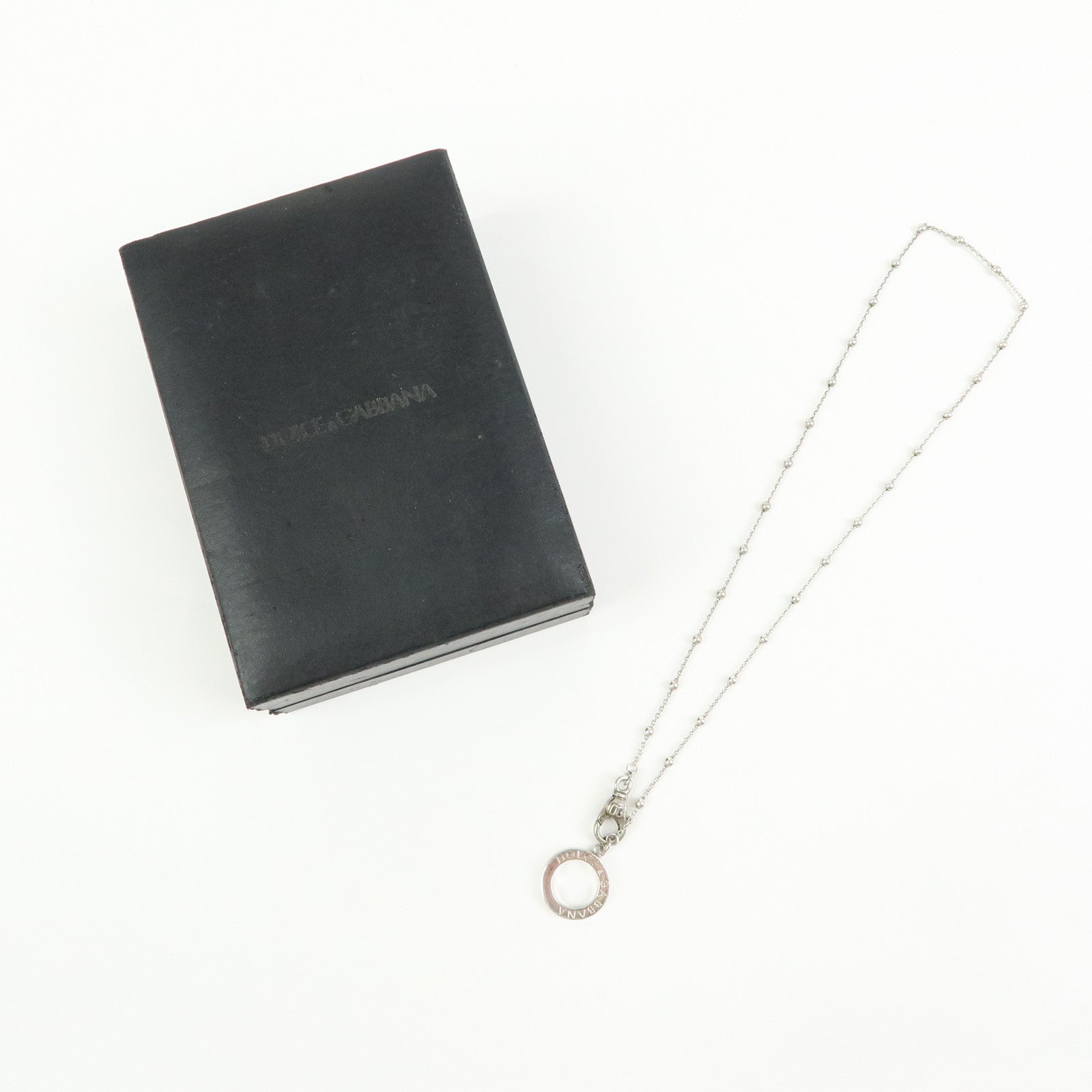 Dolce & Gabbana Sterling Pendant Necklace SV925 Silver