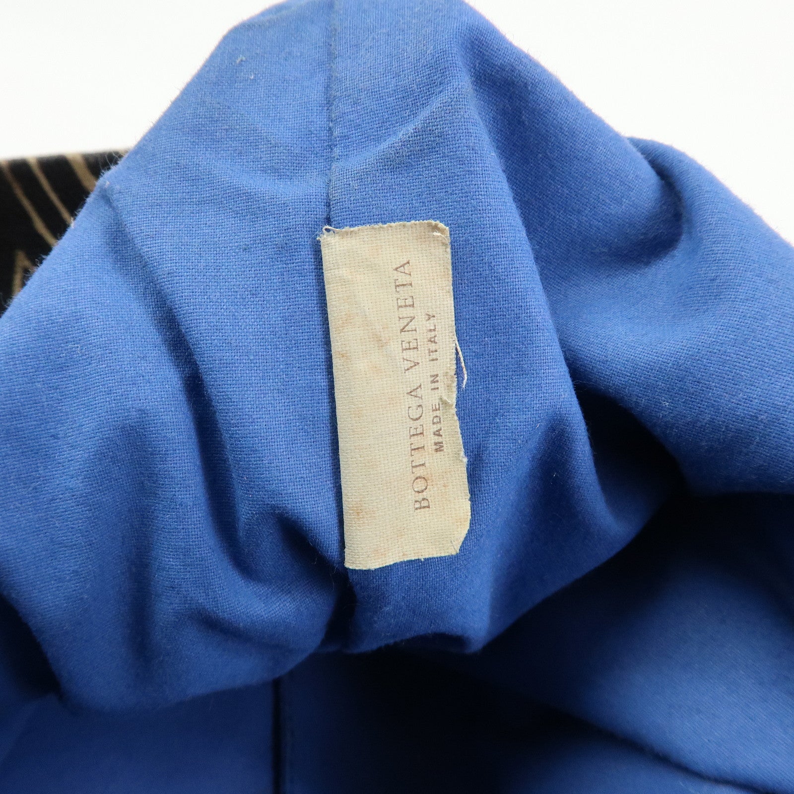 BOTTEGA VENETA Canvas Leather Tote Bag Hand Bag Brown