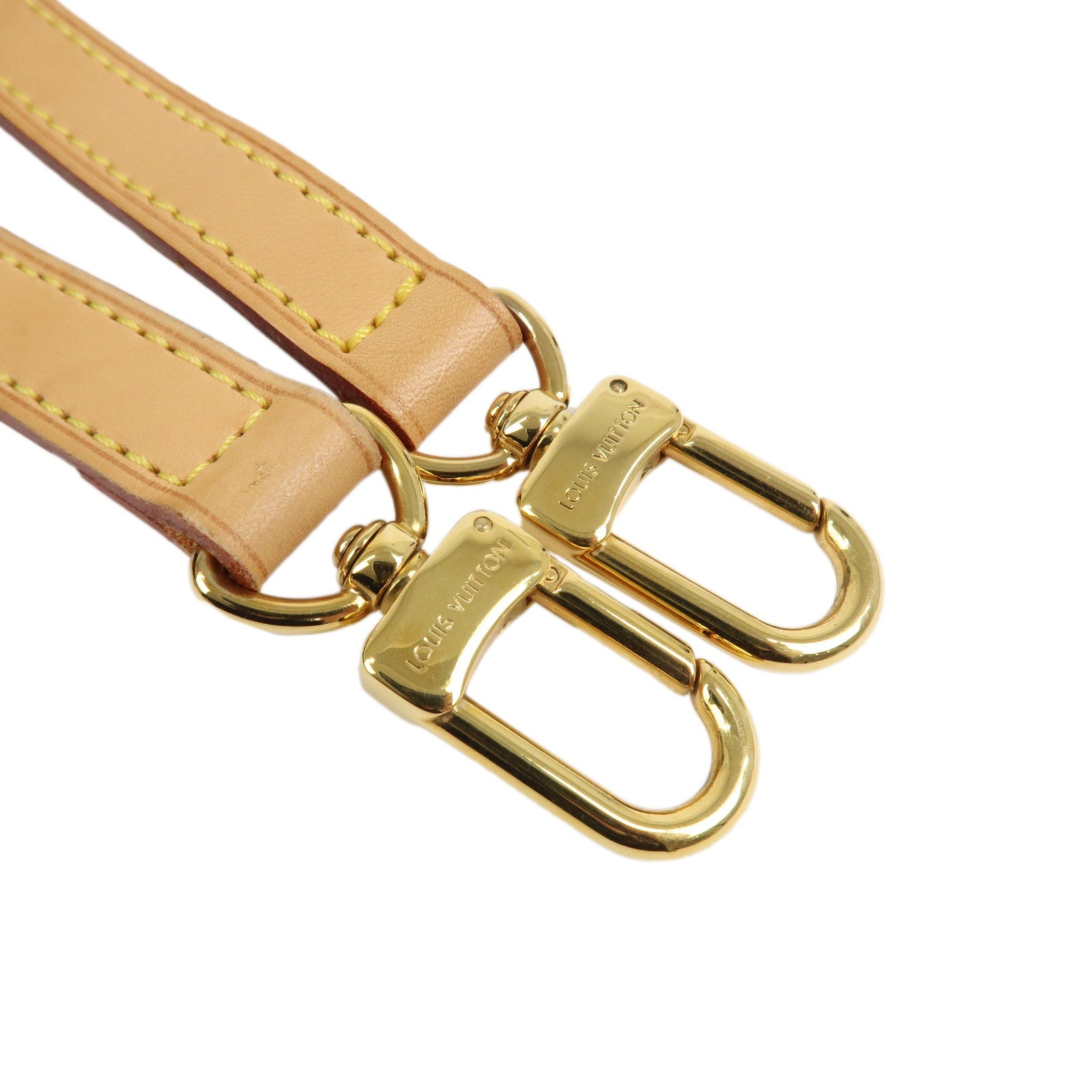 Louis Vuitton Leather Shoulder Strap 120cm 1.6cm Adjustable Natural J52312