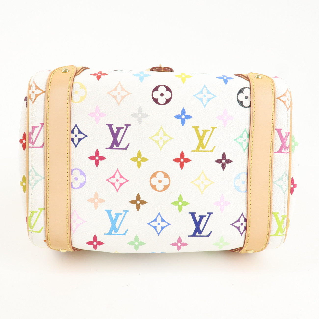 Louis Vuitton Monogram Multicolor Priscilla Hand Bag Blanc M40096