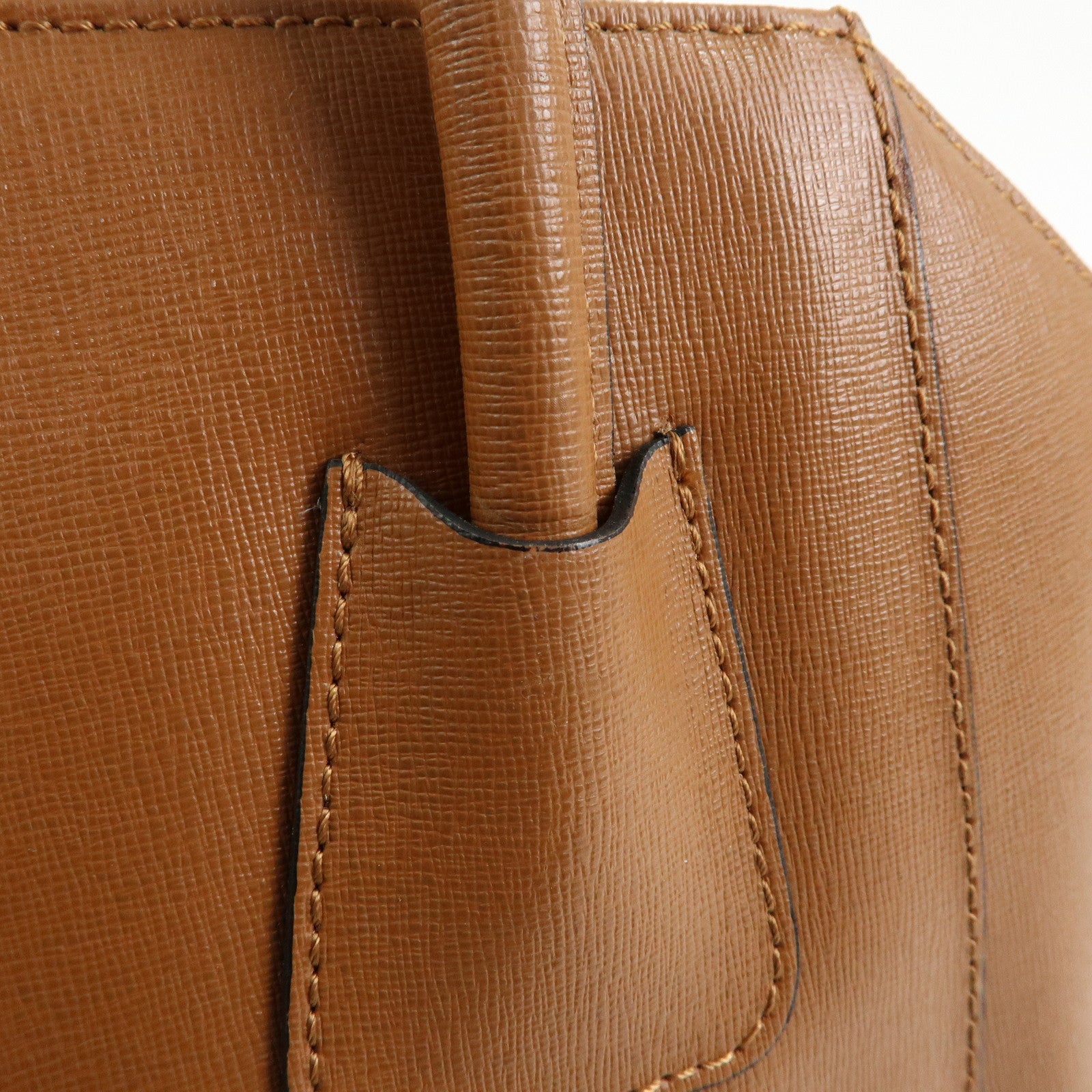 VALENTINO Leather 2Way Bag Hand Bag Shoulder Bag Brown