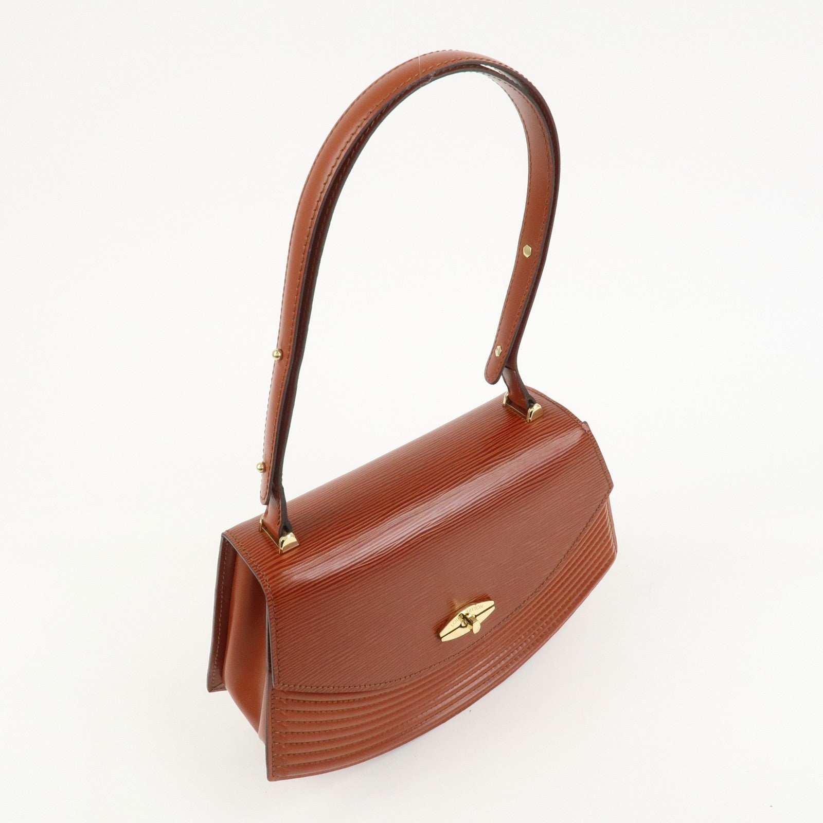 Louis Vuitton Epi Tilsit Shoulder Hand Bag Kenya Brown M52483